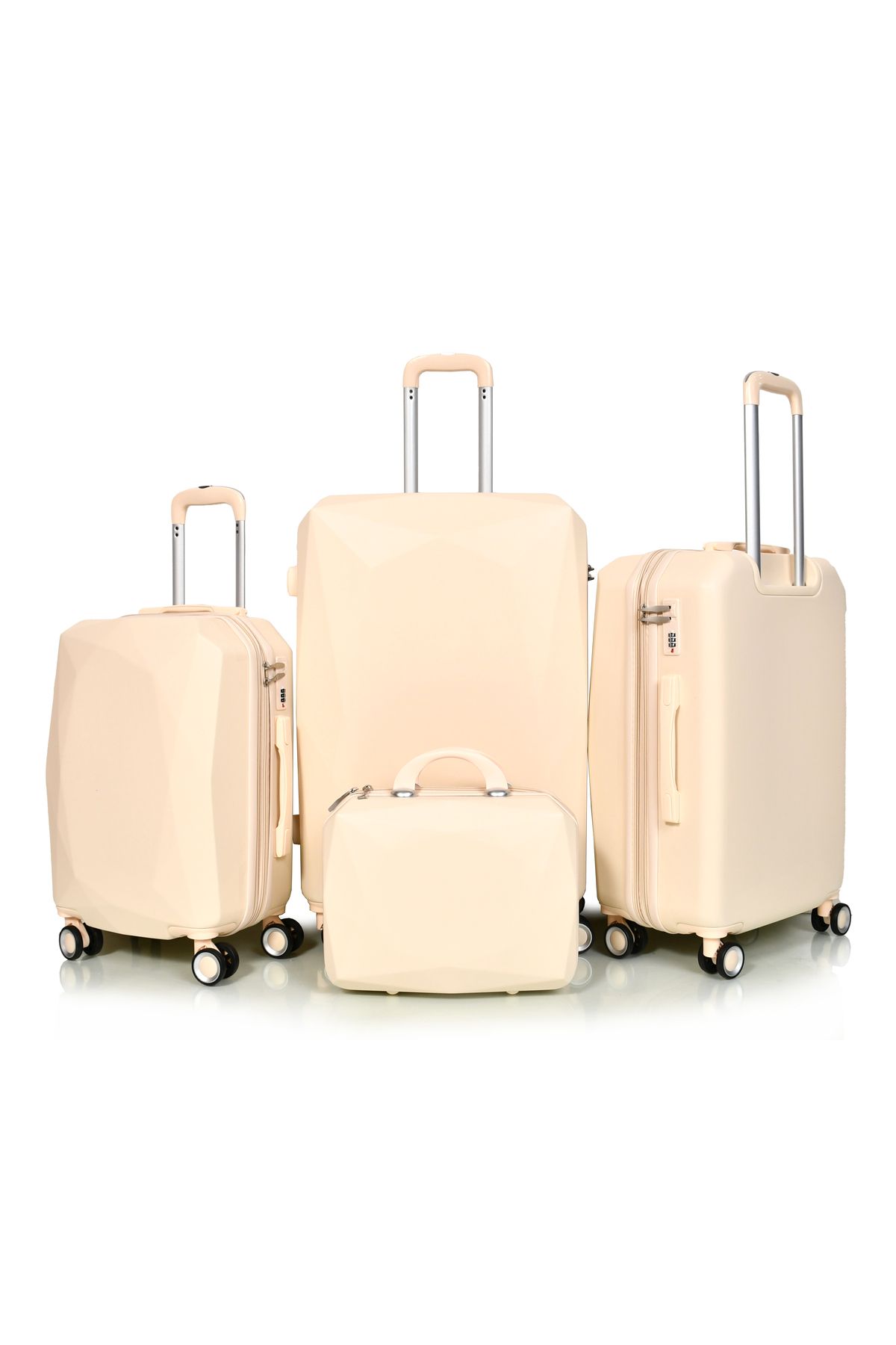 MORANO-Morano 4-Piece Luggage Set Durable and Lightweight Spinner Wheeled Suitcase with Numbered Security Lock 2