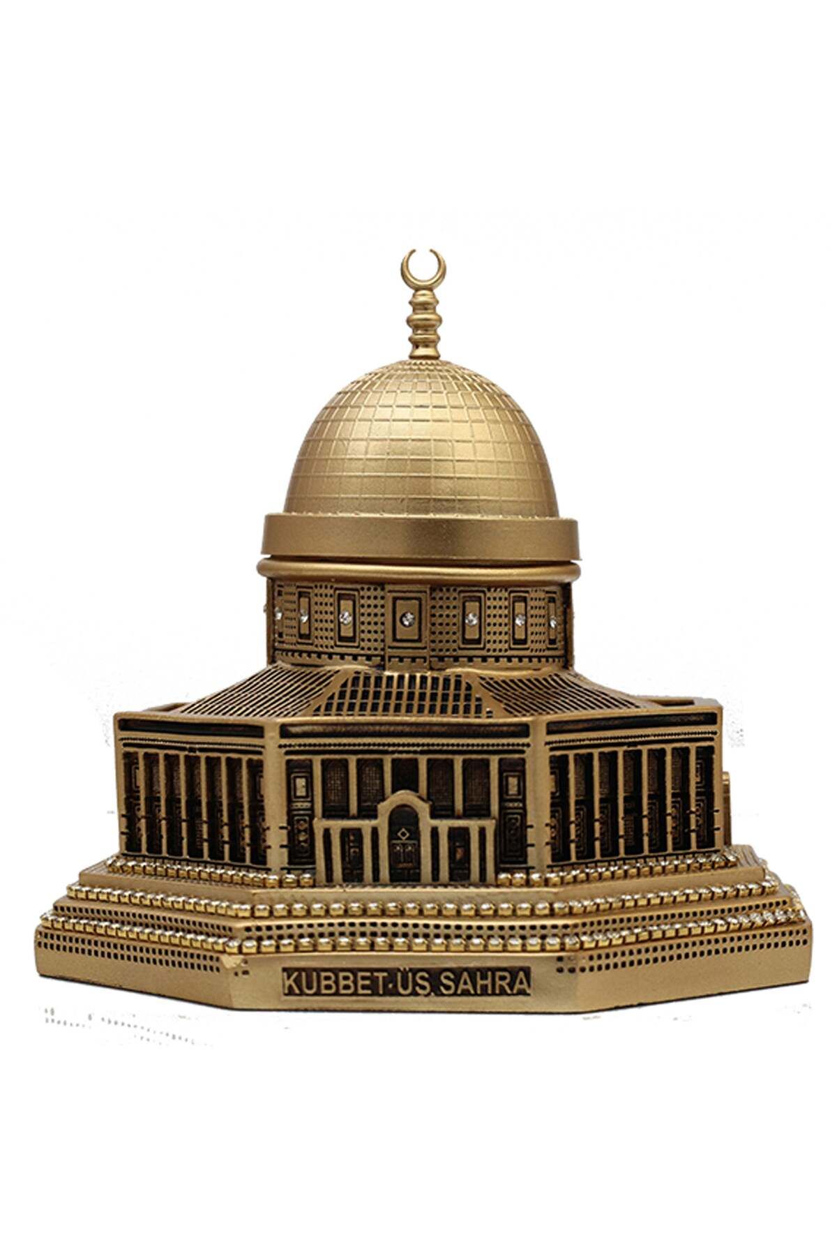 Zaytoon Kubbet-üs-Sahra dekoratif Altın Rengi Büyük Hacmi Çap: 25 cm- Yüksek: 22 cm M00010