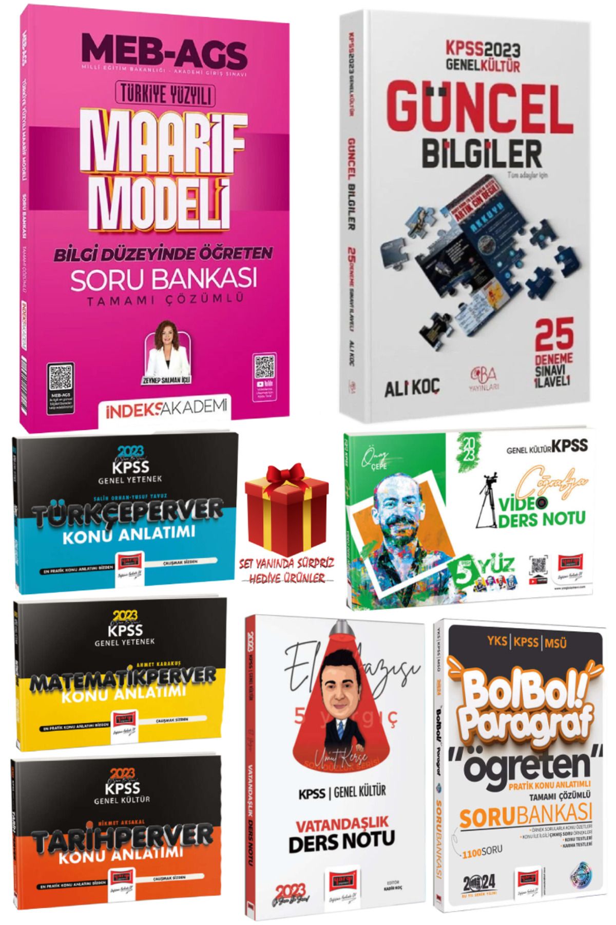 İndeks Akademi 2025 MEB-AGS Maarif Modeli SB+Güncel Bilgiler Deneme+Tüm Dersler Konu+Paragraf SB|Zeynep Salman İçli