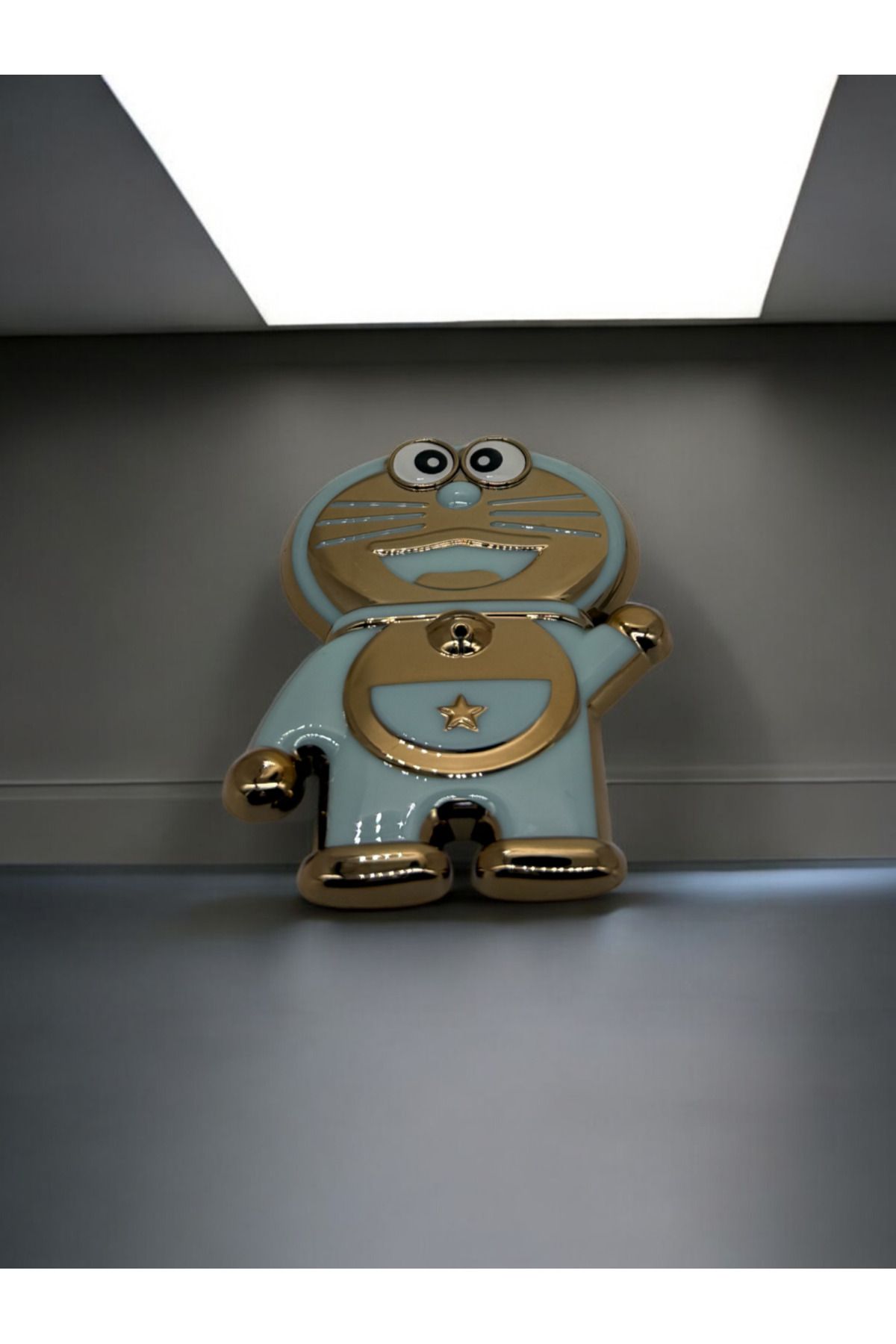 DUBİGOLD TELEFON KILIFI İÇİN APARATI TELEFON TUTUCU UYUMLU DORAEMON STAND - LİLA