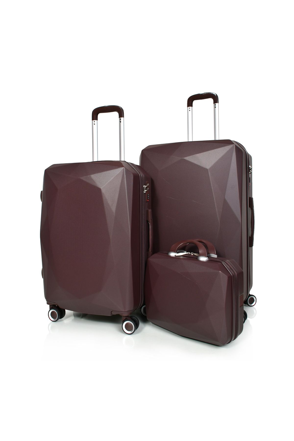 MORANO-Morano 4-Piece Luggage Set Durable and Lightweight Spinner Wheeled Suitcase with Numbered Security Lock 3