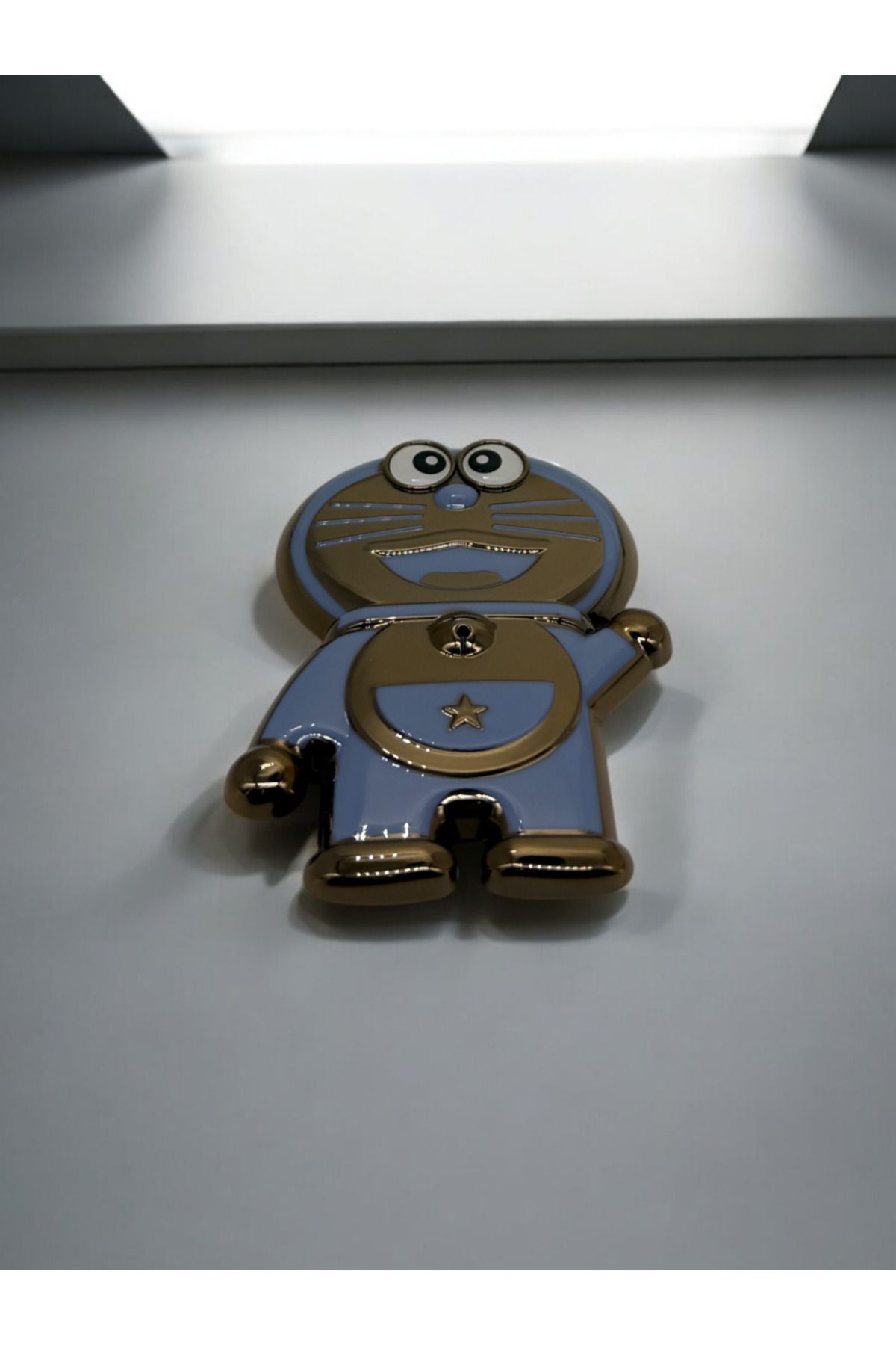 DUBİGOLD TELEFON KILIFI İÇİN APARATI TELEFON TUTUCU UYUMLU DORAEMON STAND - MAVİ