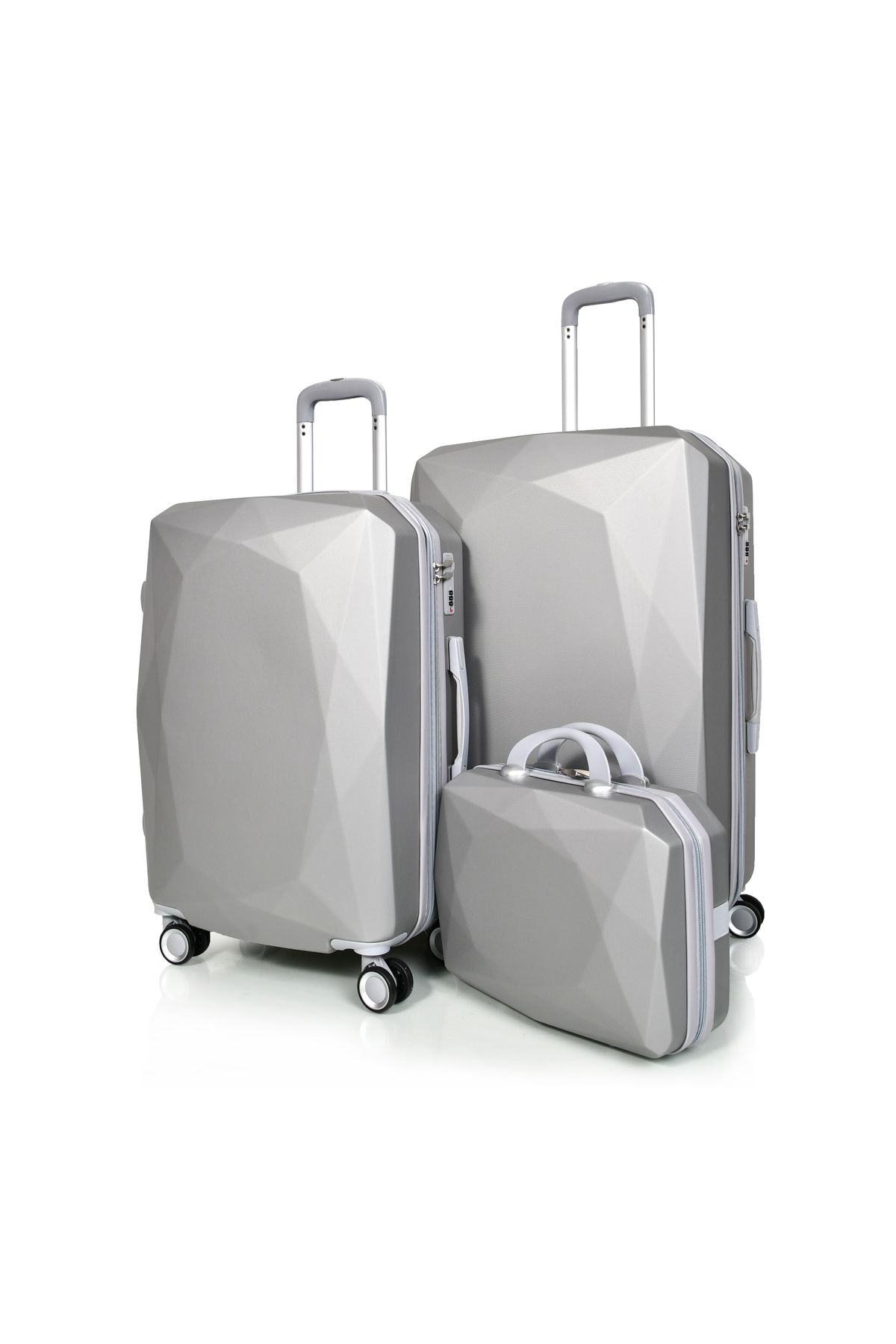 MORANO-Morano 4-Piece Luggage Set Durable and Lightweight Spinner Wheeled Suitcase with Numbered Security Lock 3
