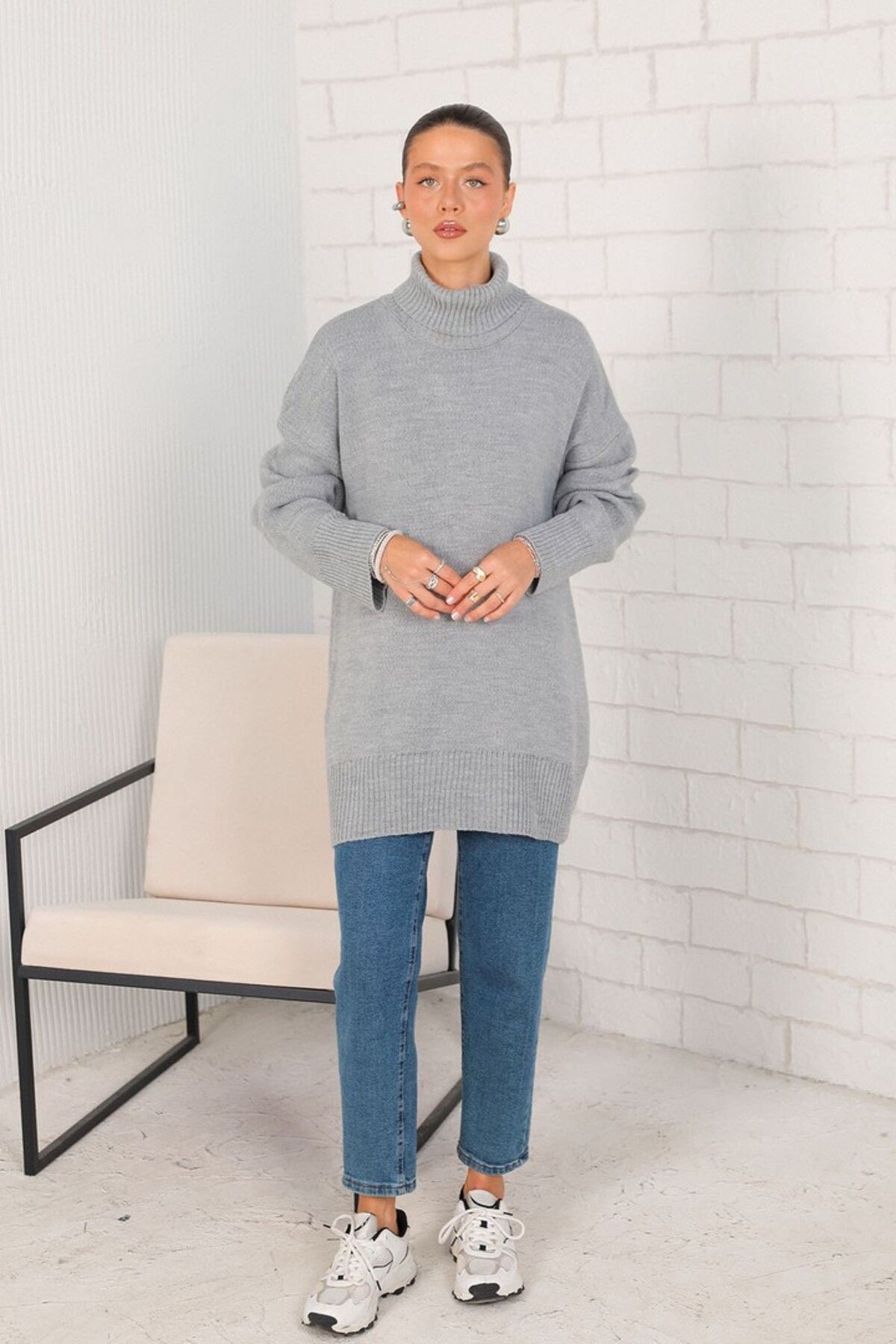 Melike Tatar Basic Triko Kazak 32-7016