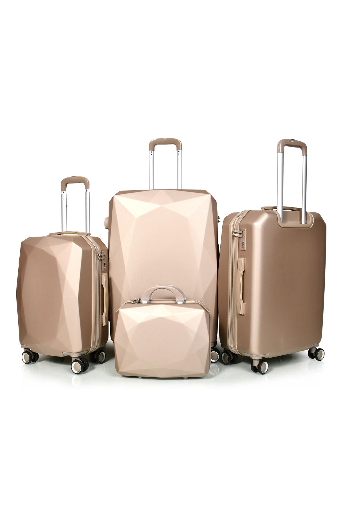 MORANO-Morano 4-Piece Luggage Set Durable and Lightweight Spinner Wheeled Suitcase with Numbered Security Lock 1