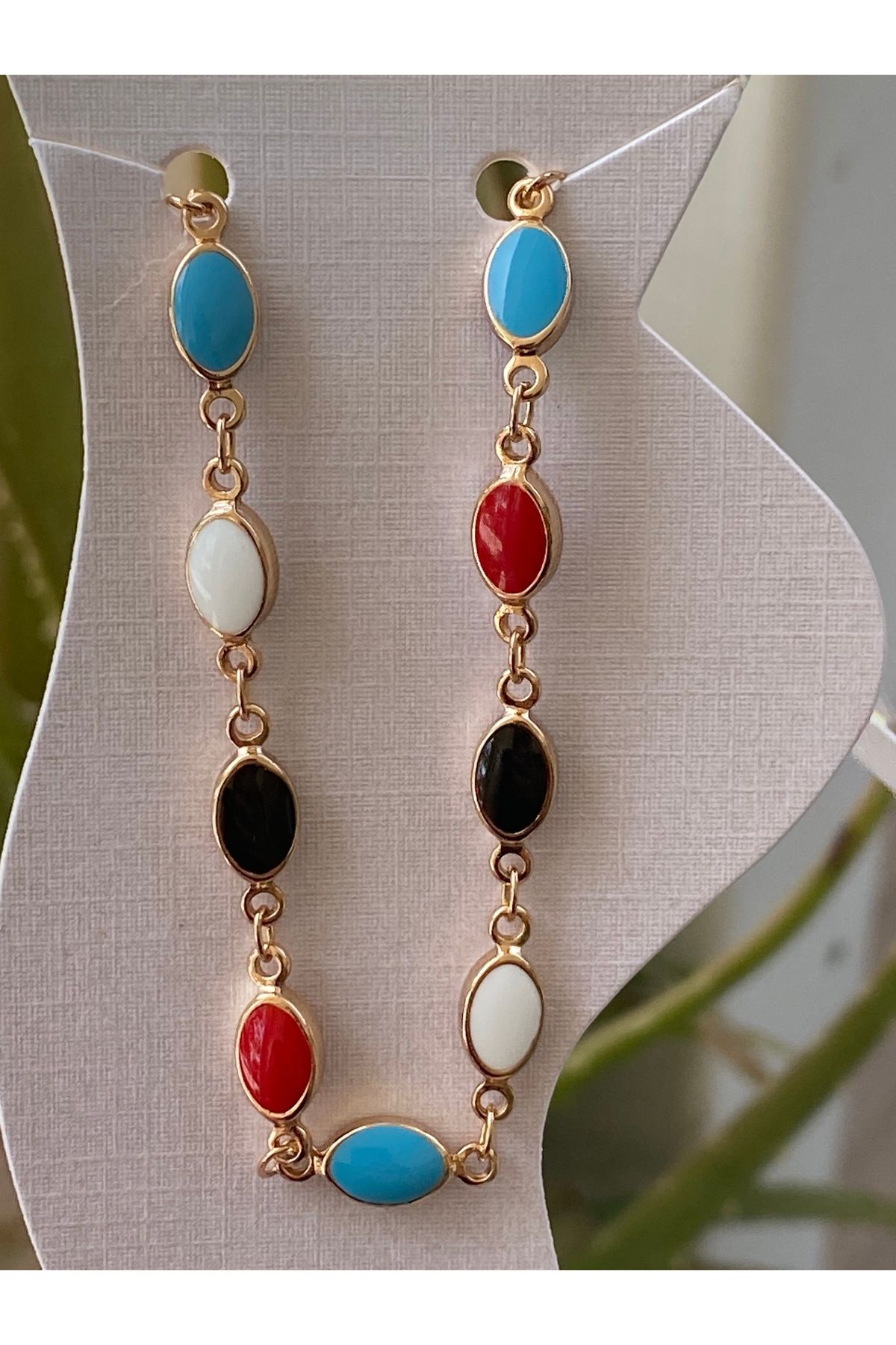 BEKLEMİN TAKILARI XUPİNG RENKLİ TAŞLI HALHAL