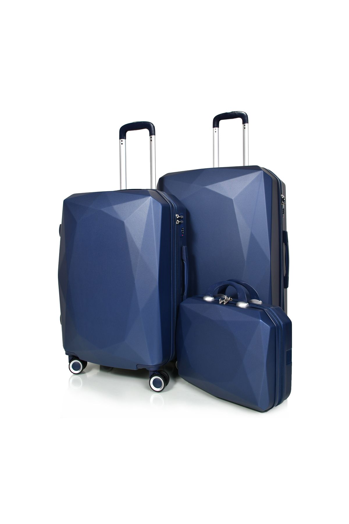 MORANO-Morano 4-Piece Luggage Set Durable and Lightweight Spinner Wheeled Suitcase with Numbered Security Lock 3