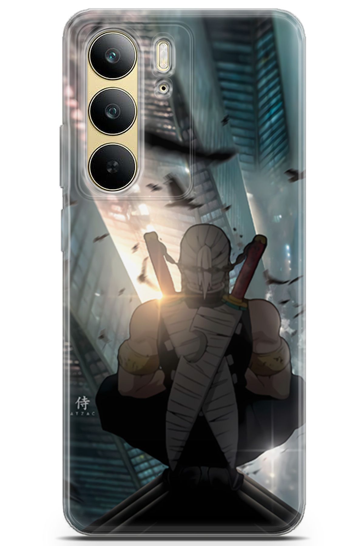 Uvilda Realme C75 uyumlu Anime 16 Renkli Tasarım Demon Slayer Tengen