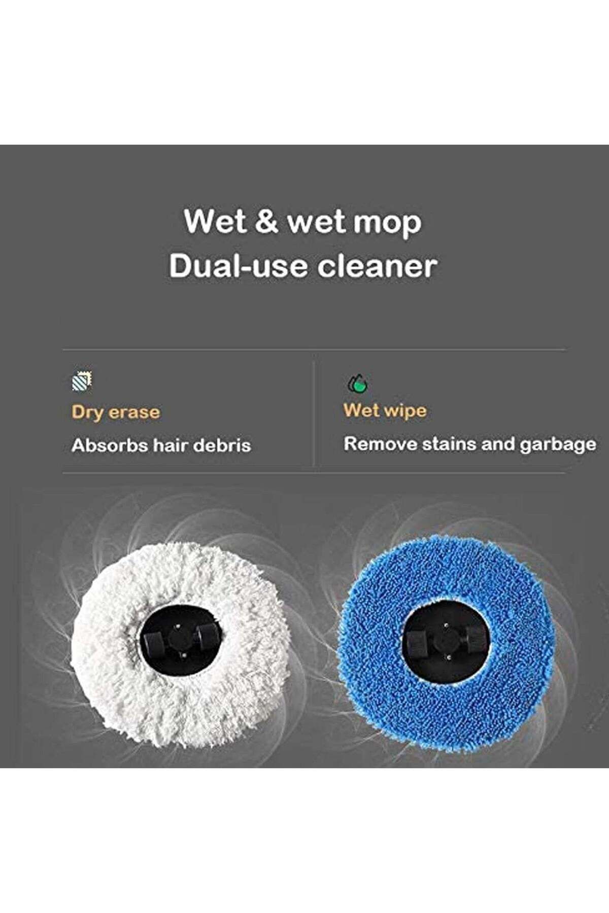 Denx-2 in 1 Robot Vacuum Cleaner For Dry And Wet Cleaning With 360 Degree Rotation, Easy To Carry And 4
