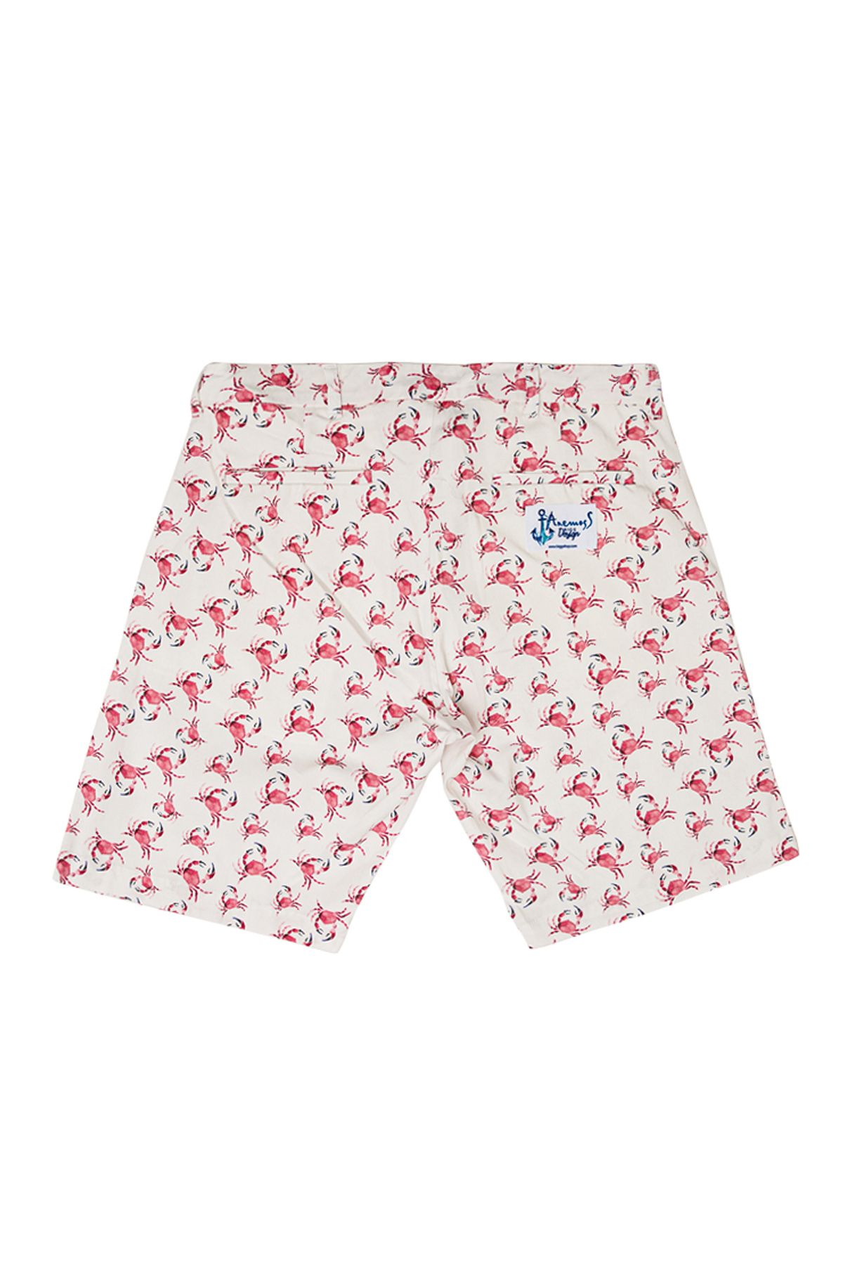 ANEMOSS-Crab Patterned Men's Shorts S 2