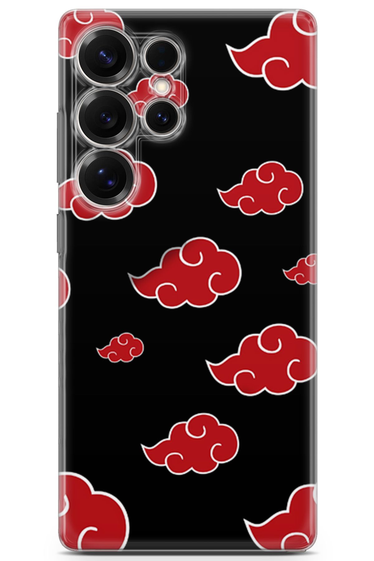 Kordilya Samsung Galaxy S25 Ultra uyumlu Manga 3 Silikon Kapak Naruto Akatsuki Manga