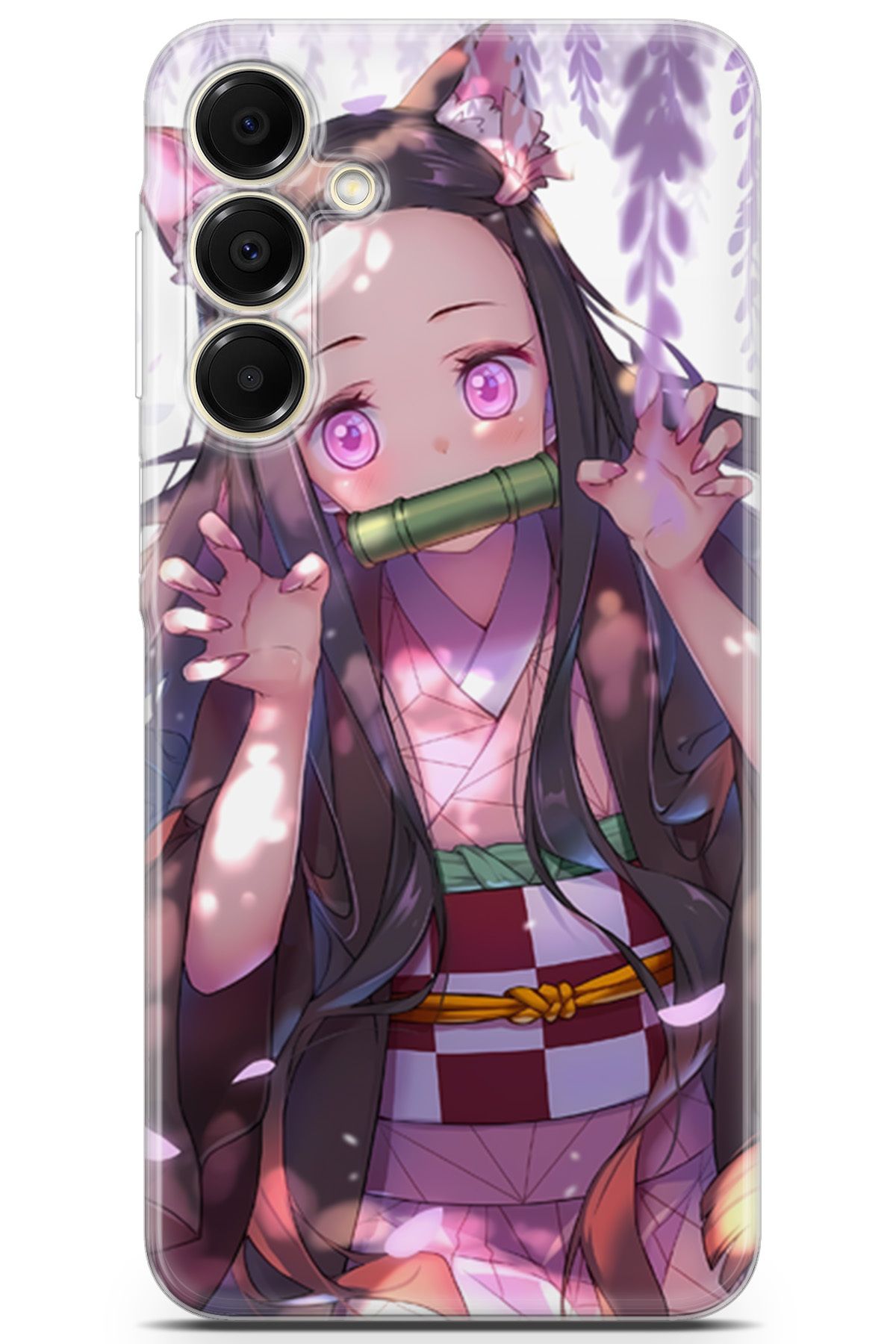 Uvilda Samsung Galaxy A16 uyumlu Anime 14 Telefon Kabı Demon Slayer Nezuko