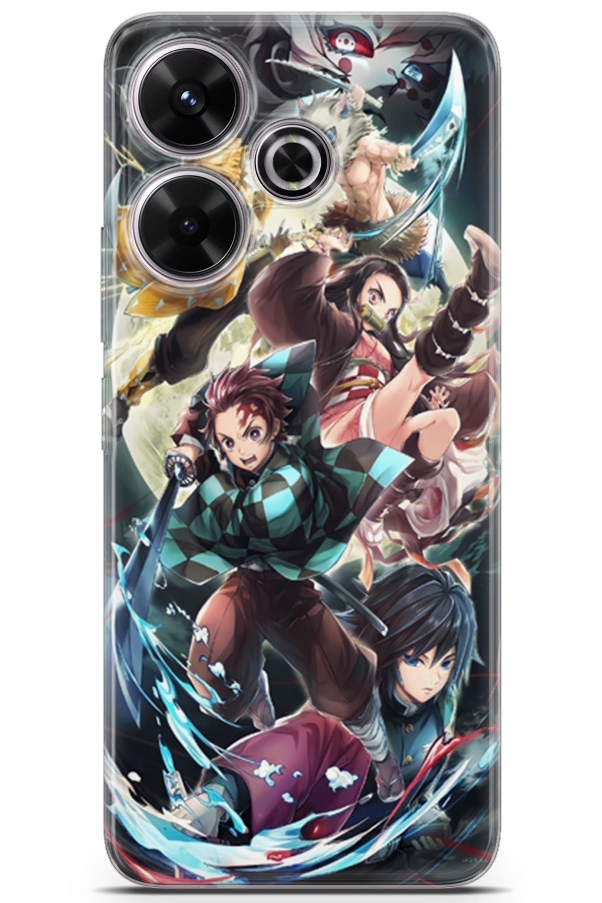 Uvilda Xiaomi Redmi 13 uyumlu Anime 5 Arka Kapak Demon Slayer I