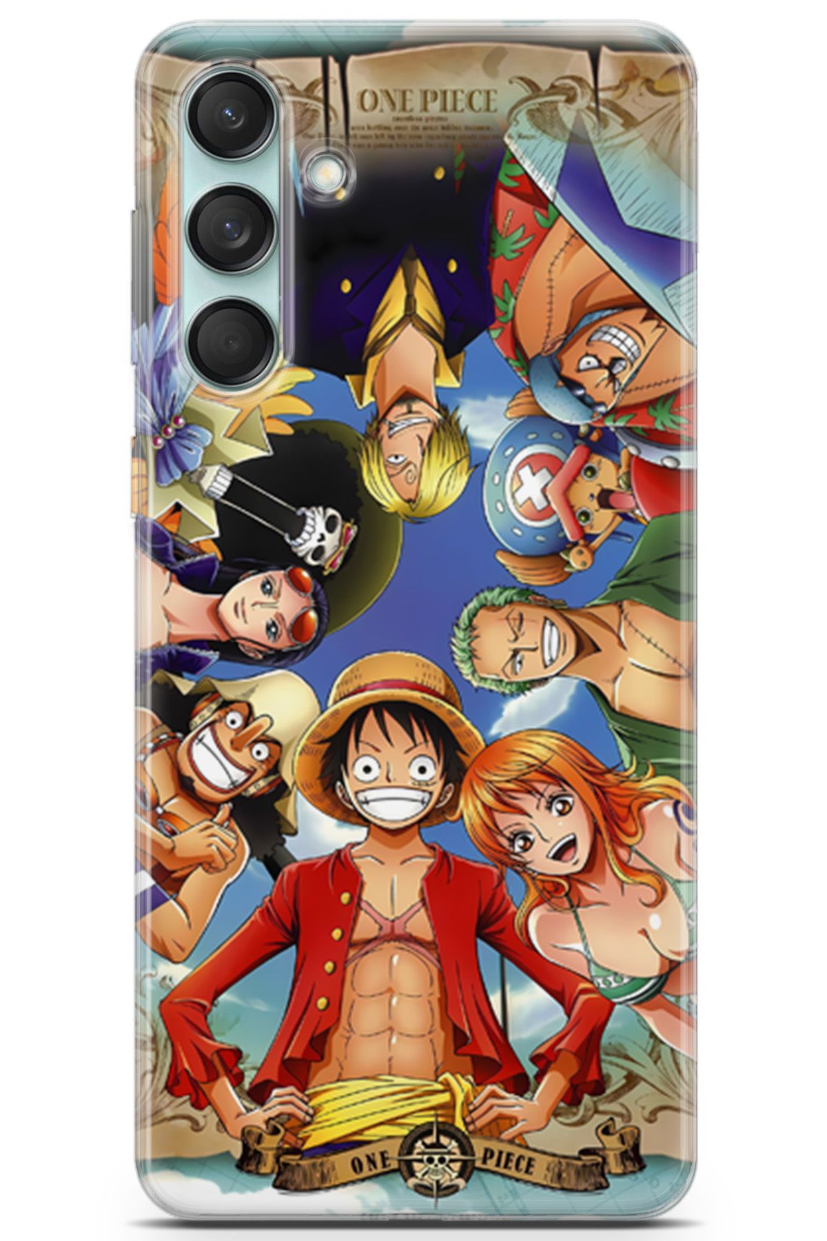 Kordilya Samsung Galaxy M55 uyumlu Manga 30 Telefon Kabı One Piece Anime