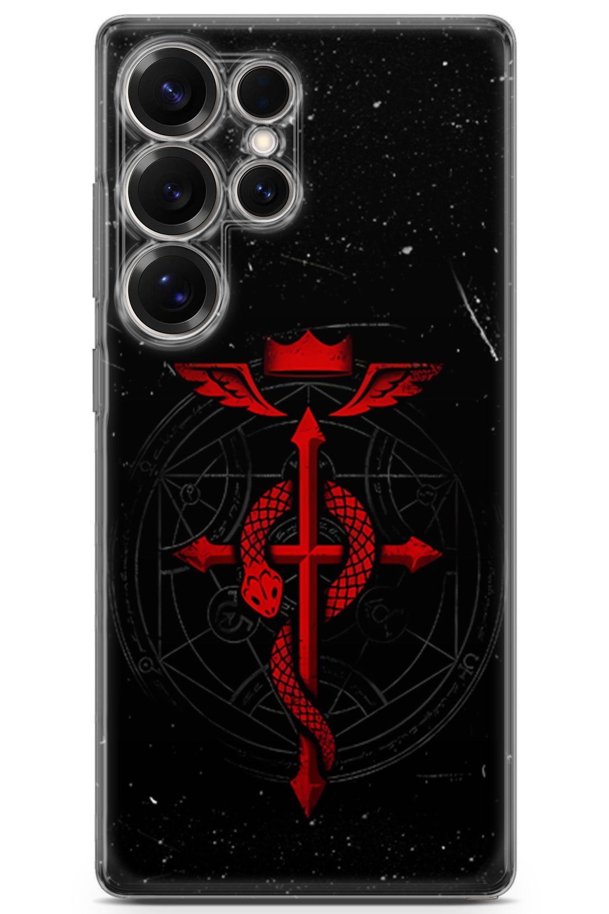 Uvilda Samsung Galaxy S25 Ultra uyumlu Anime 37 Şeffaf Fullmetal Alchemist Brotherhood