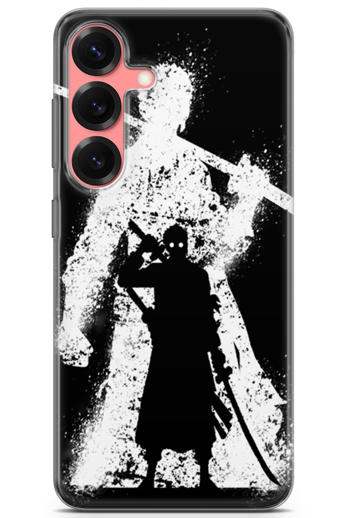 Kordilya Samsung Galaxy S25 uyumlu Manga 5 Silikon Kapak Zoro One Piece