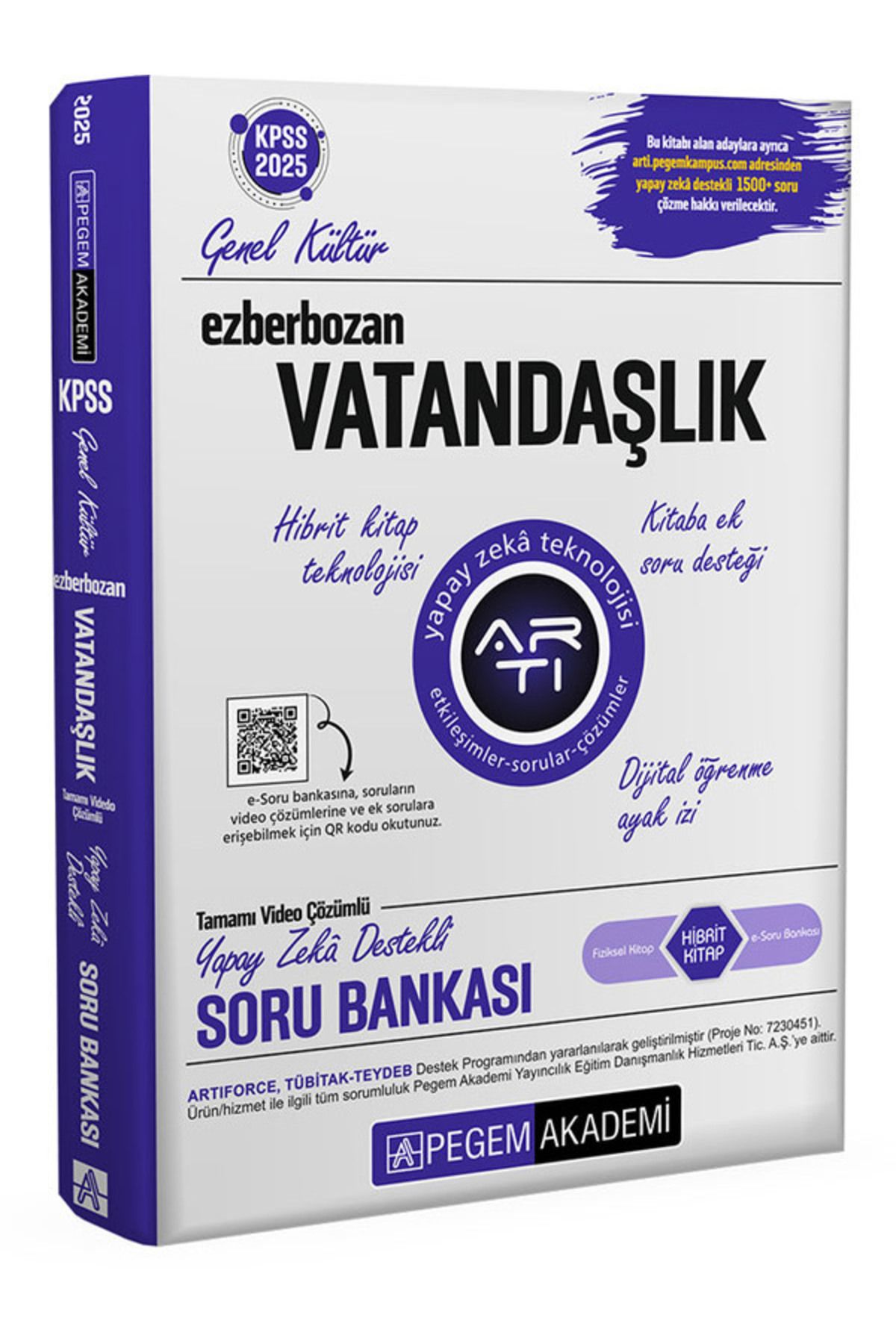 Marsis Yayınları Pegem Akademi 2025 KPSS Vatandaşlık Soru Bankası