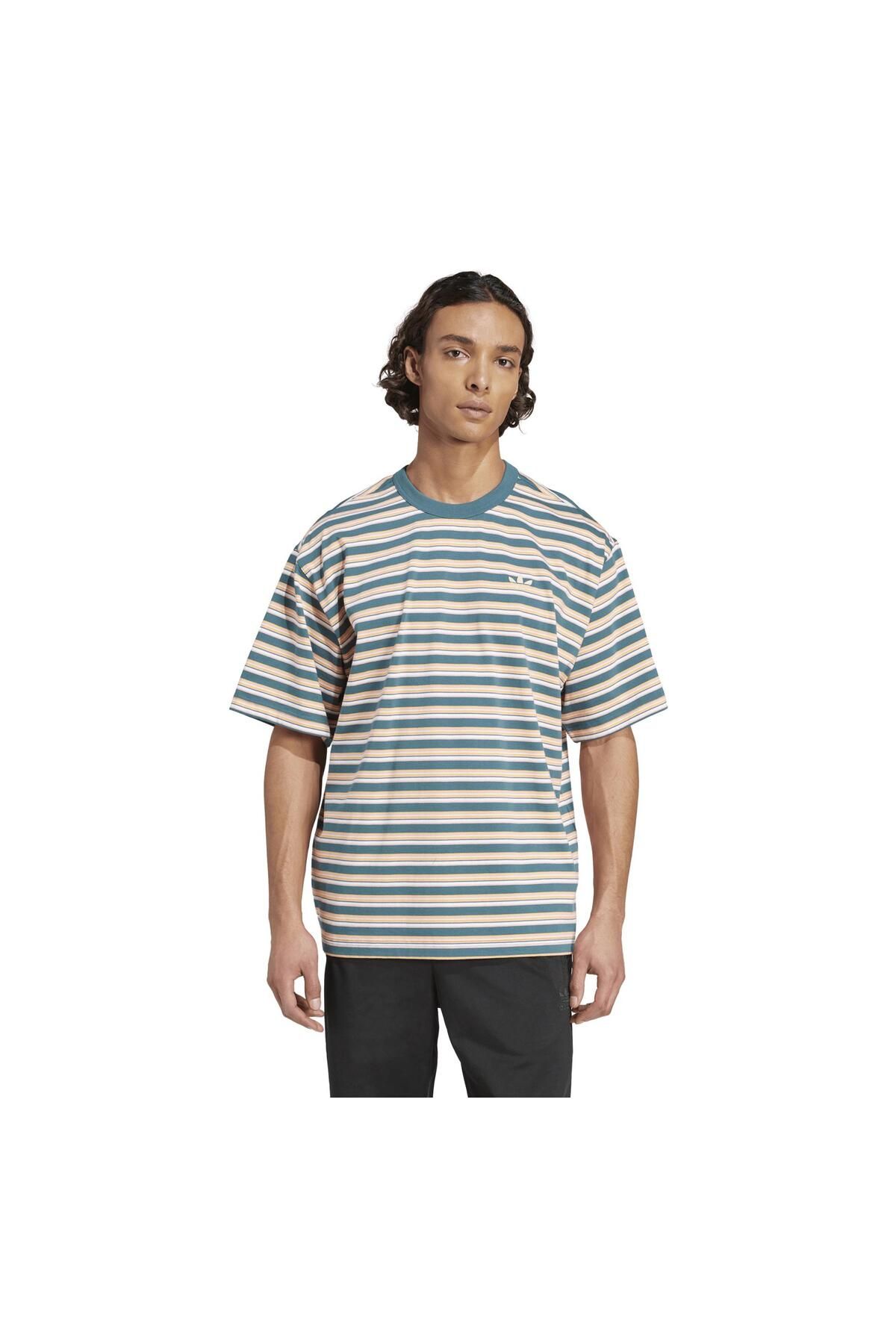adidas KB8357-E adidas Strıpe Tee Erkek T-Shirt Yeşil