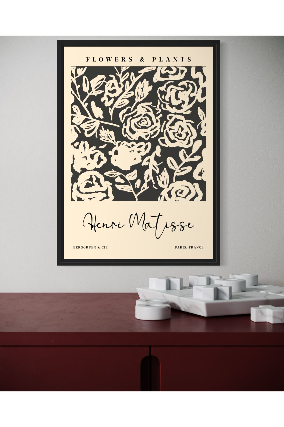 Woodsuppco Henri Matisse Çerçevesiz Poster, Duvar Posteri, Sanatsal Poster, Duvar Dekoru