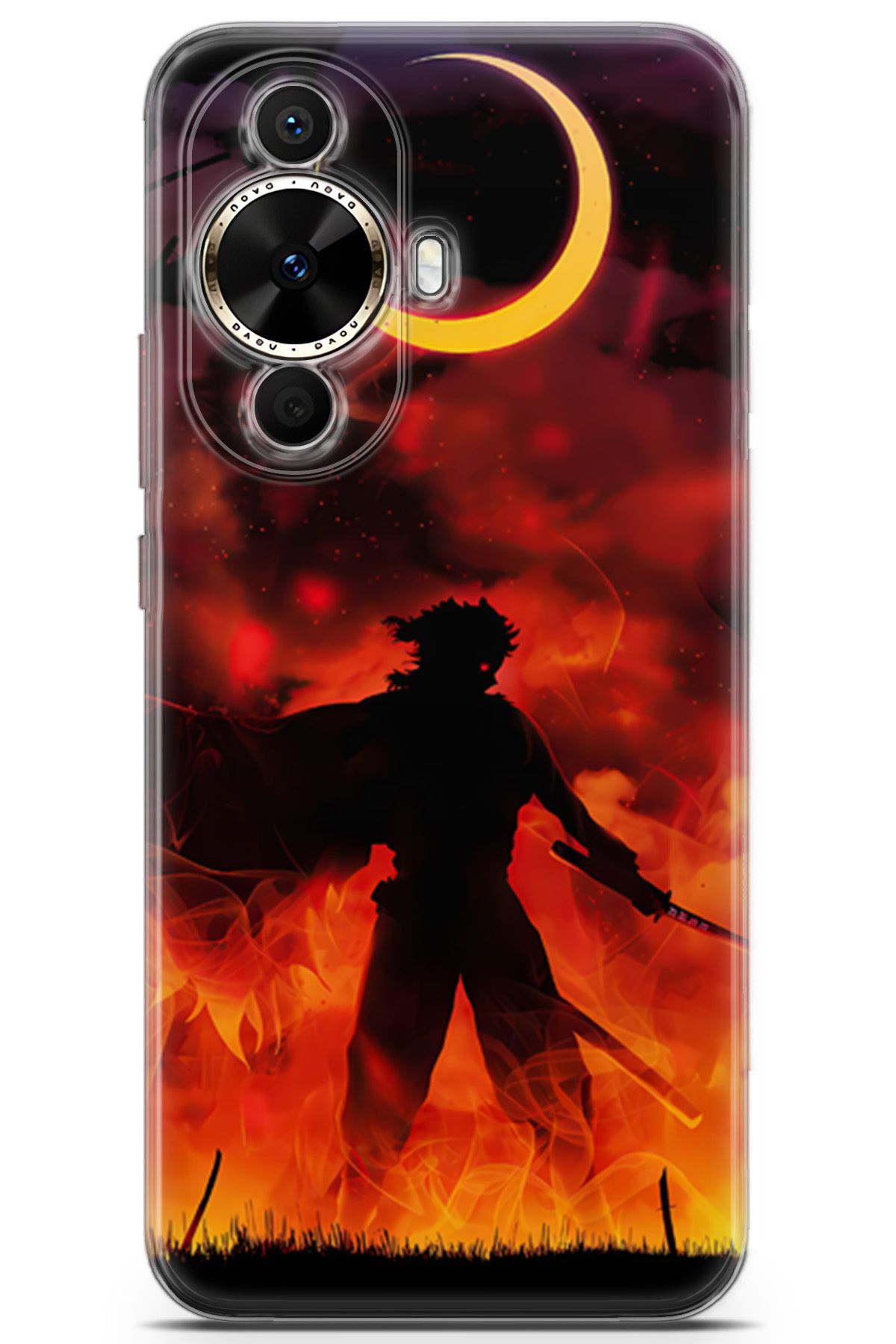 Kordilya Huawei Nova 12s uyumlu Manga 8 UV Lans Rengoku Demon Slayer
