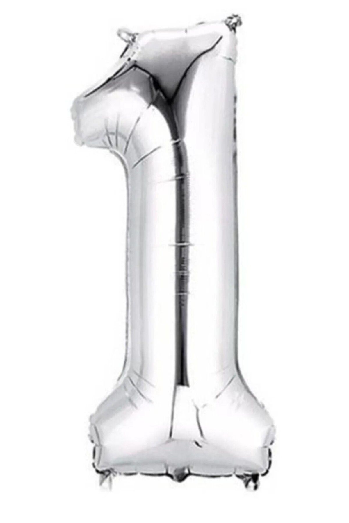shop 100 Cm Gümüş Platin Dore Folyo 1 Rakam Balon