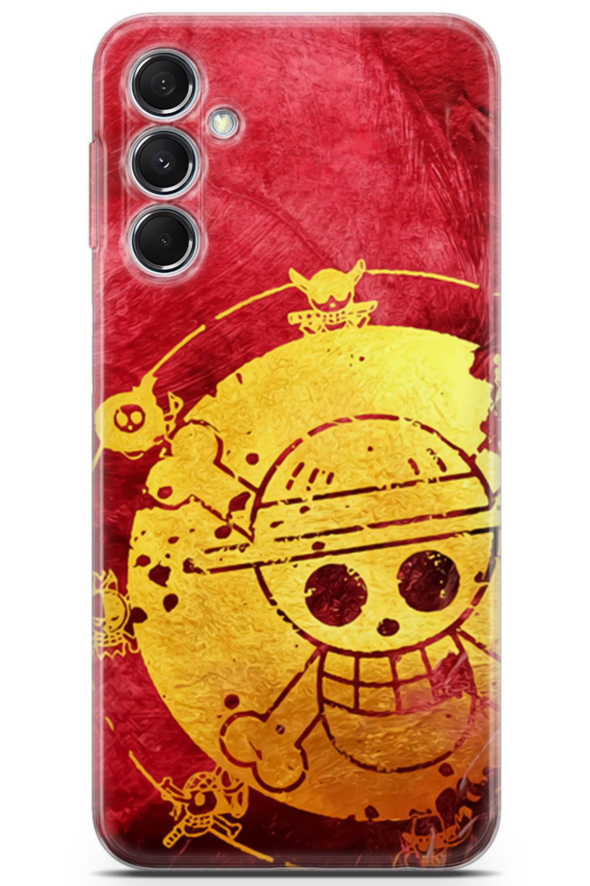 Kordilya Samsung Galaxy M34 uyumlu Manga 36 Fit Baskılı One Piece Logo