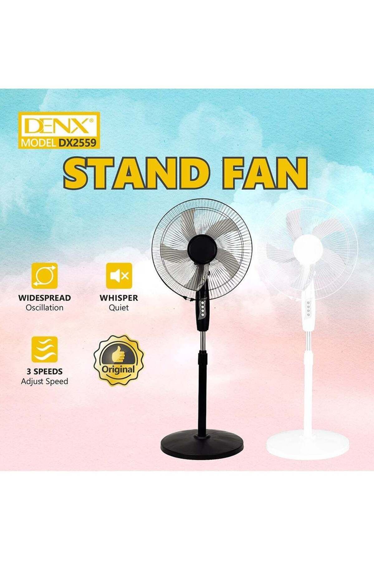 Denx-مروحة قاعدة مع وظيفة التذبذب، متعددة الألوان 4