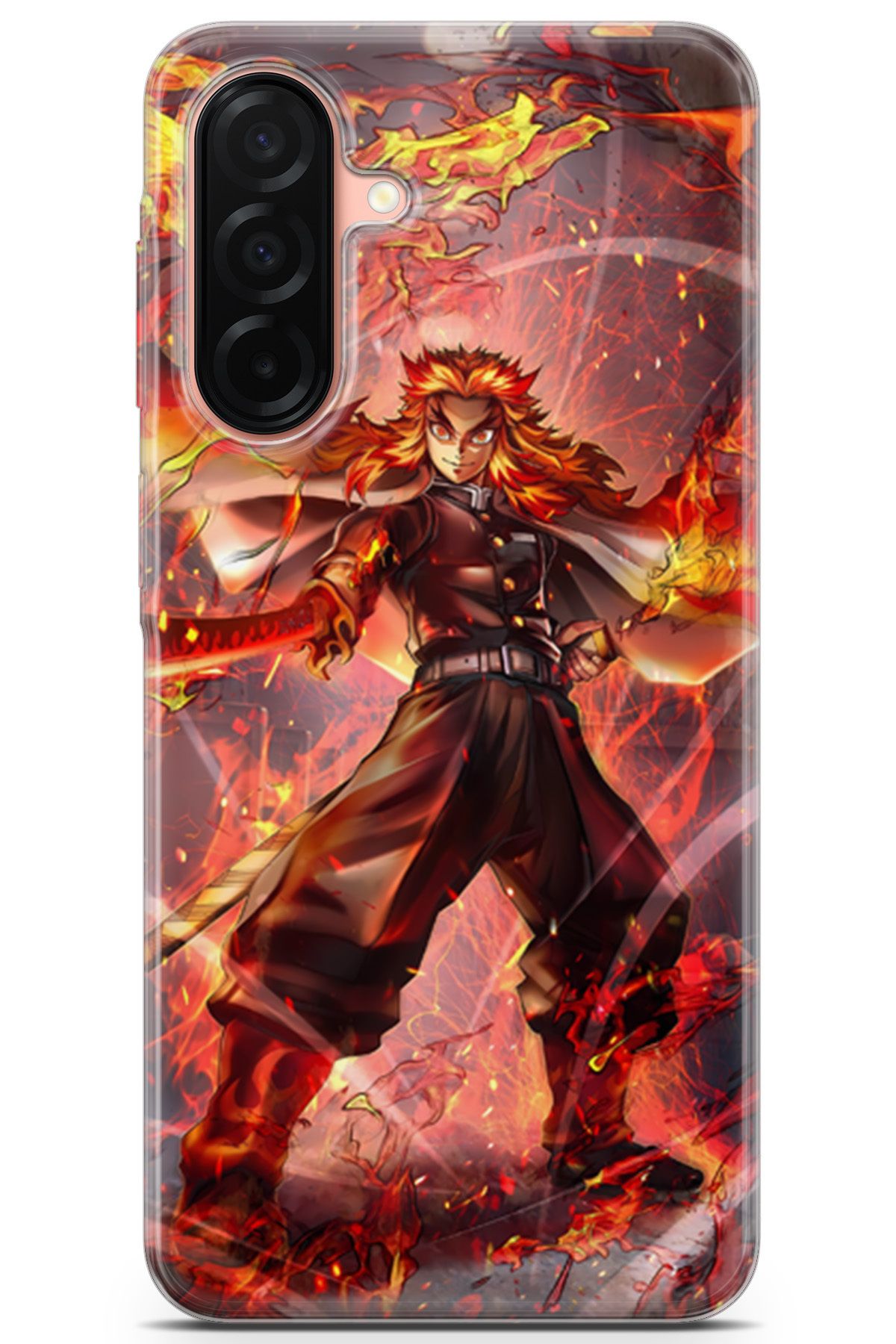 Kordilya Samsung Galaxy A26 uyumlu Manga 40 Baskılı Kyojuro Rengoku Slayer