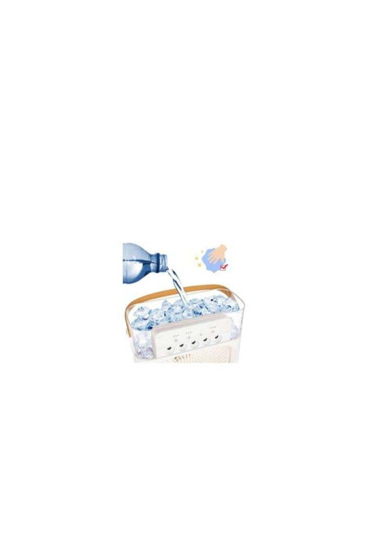 Denx-مروحة رش ضباب محمولة مع 5 منافذ مياه و3 سرعات، مروحة DX2552 متعددة الوظائف بخمس فتحات، 8