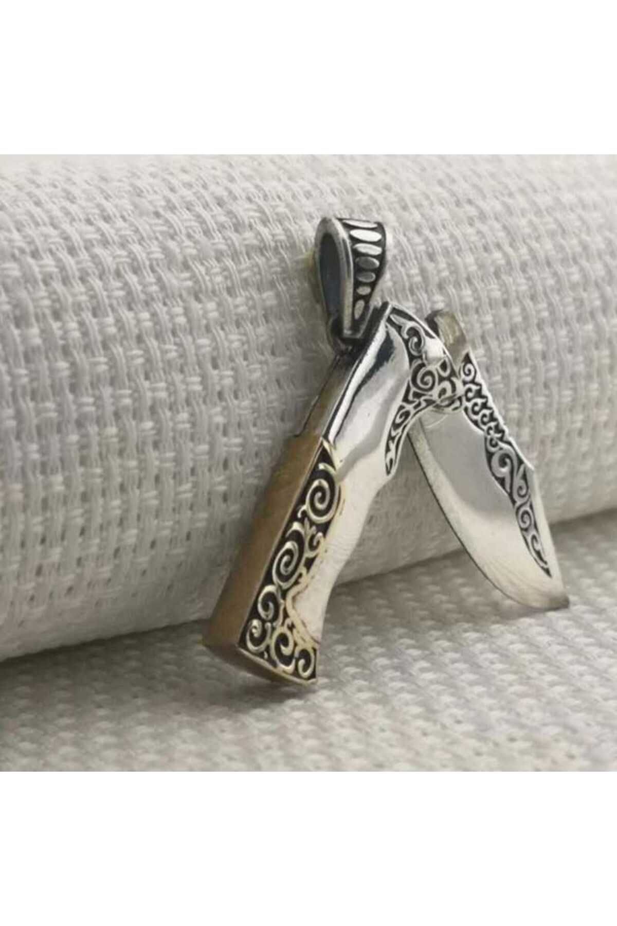 SERRA JEWELS Gümüş Avcı Bıçağı Erkek Kolye Ucu