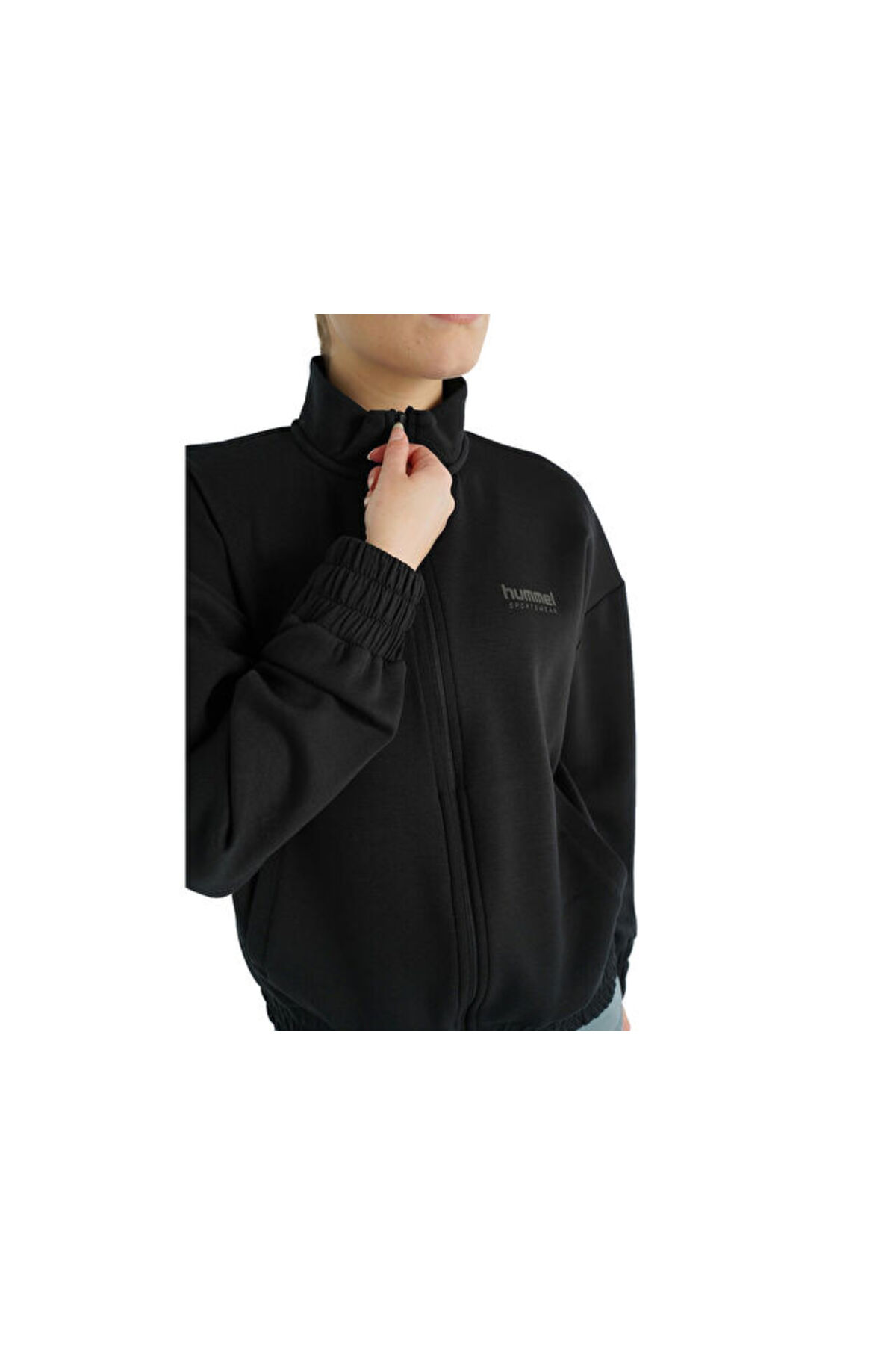 hummel Sabrina Zip Jacket Kadın Günlük Ceket 922293-2001 Siyah görsel 3