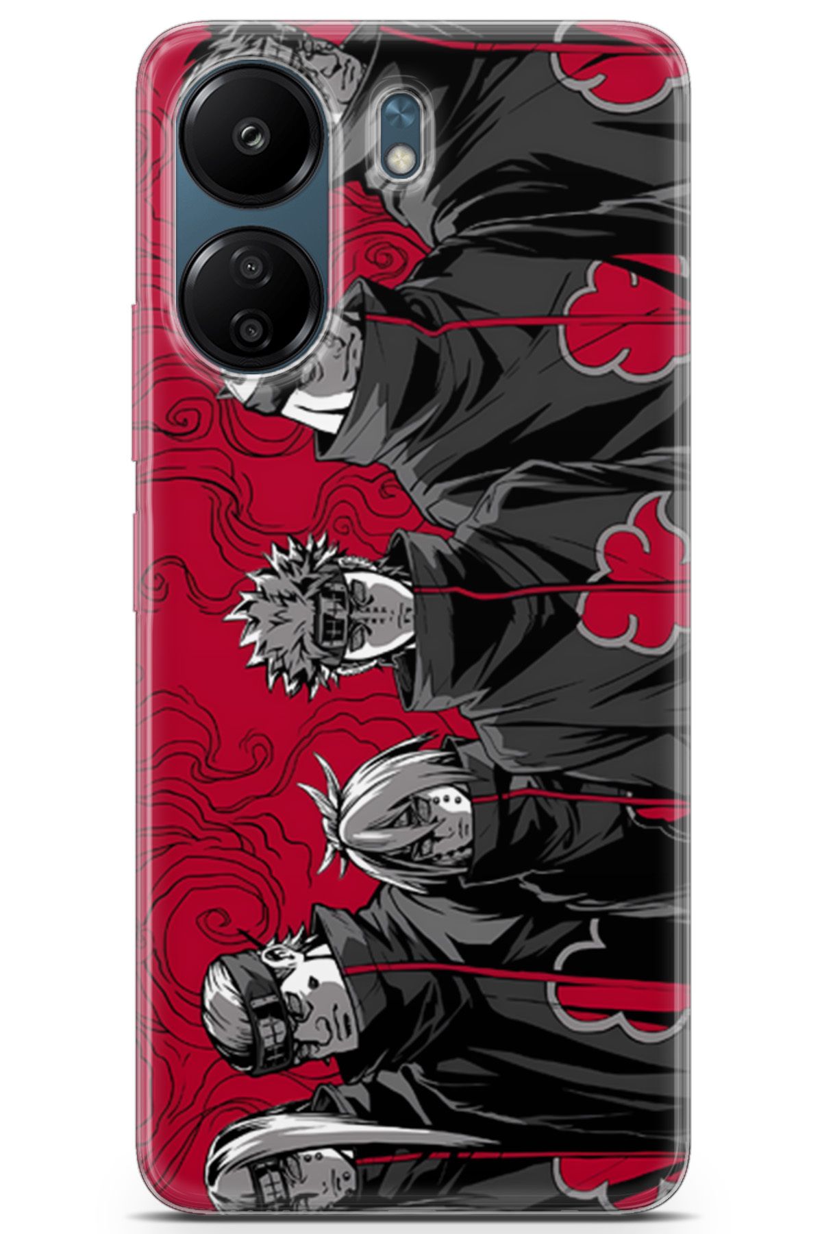 Kordilya Xiaomi Redmi 13C uyumlu Manga 13 Lüks Akatsuki Shippuden Naruto