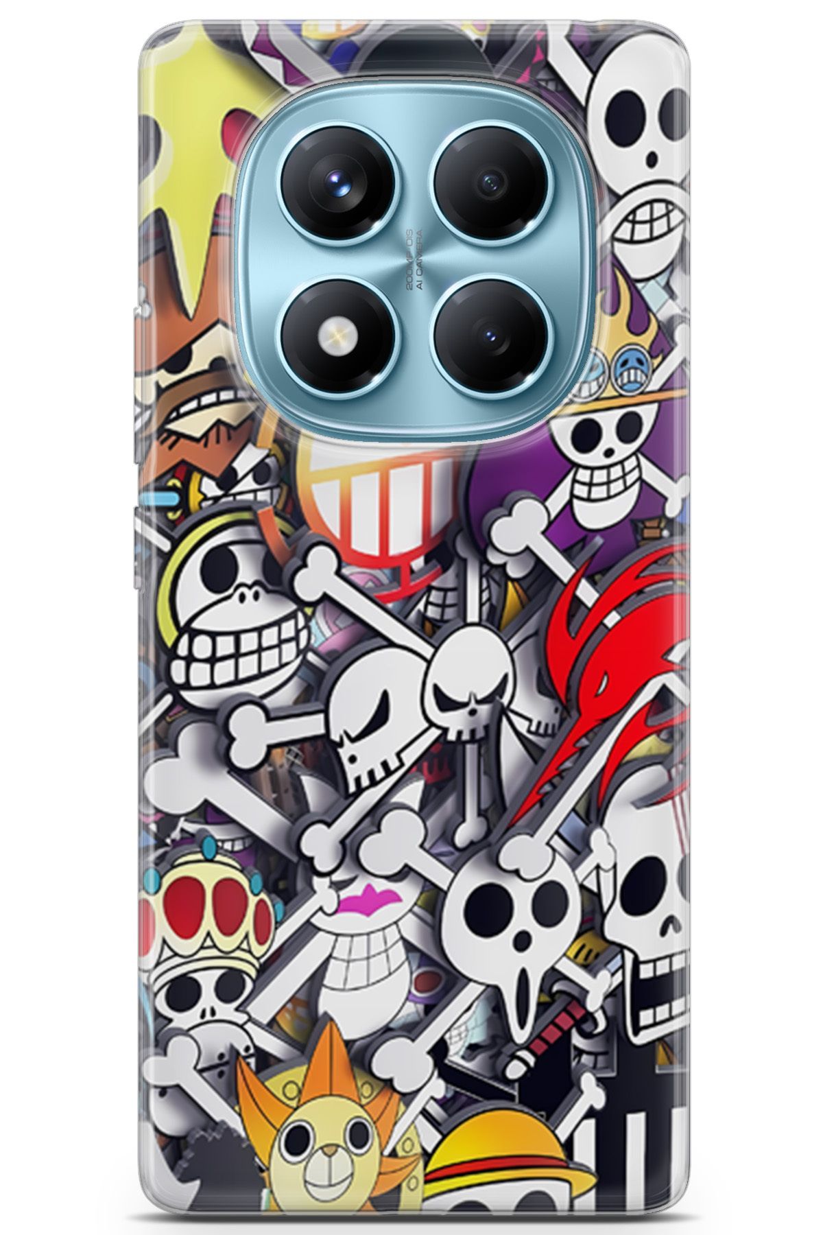 Kordilya Xiaomi Redmi Note 14 Pro 4G uyumlu Manga 21 TPU Silikon One Piece Manga
