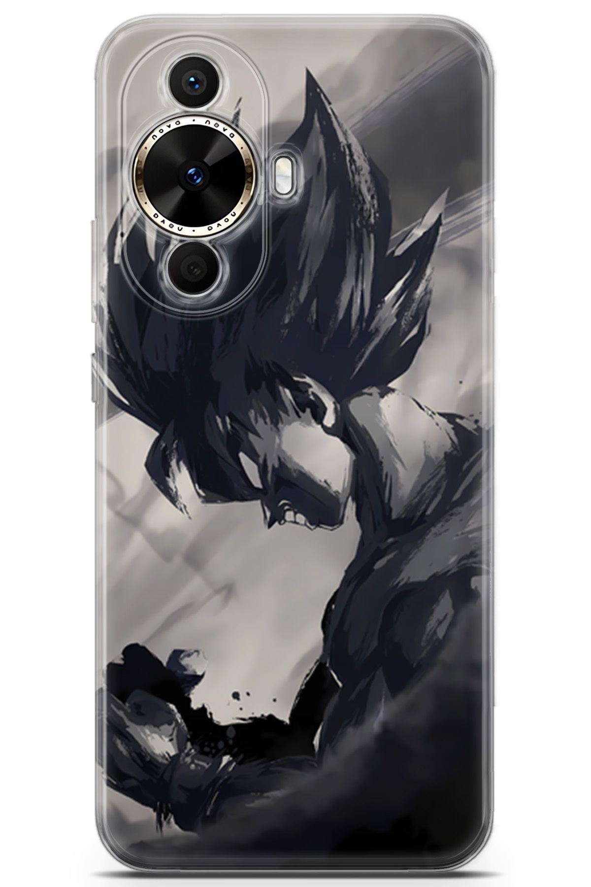 Kordilya Huawei Nova 12s uyumlu Manga 20 UV Silikon Goku Çizim Anime