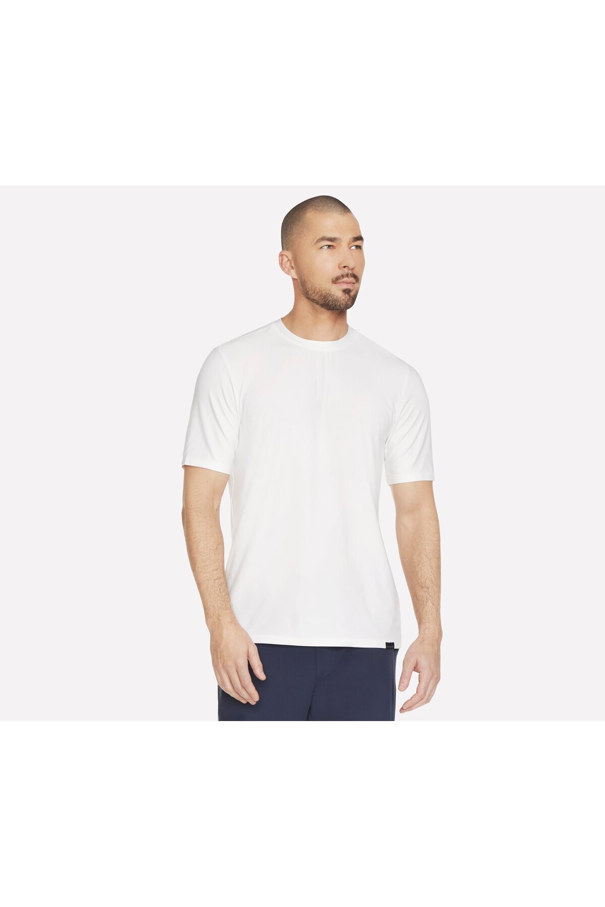 SKECHERS-GODRI ALL DAY SOLID TEE men's t-shirt white 1