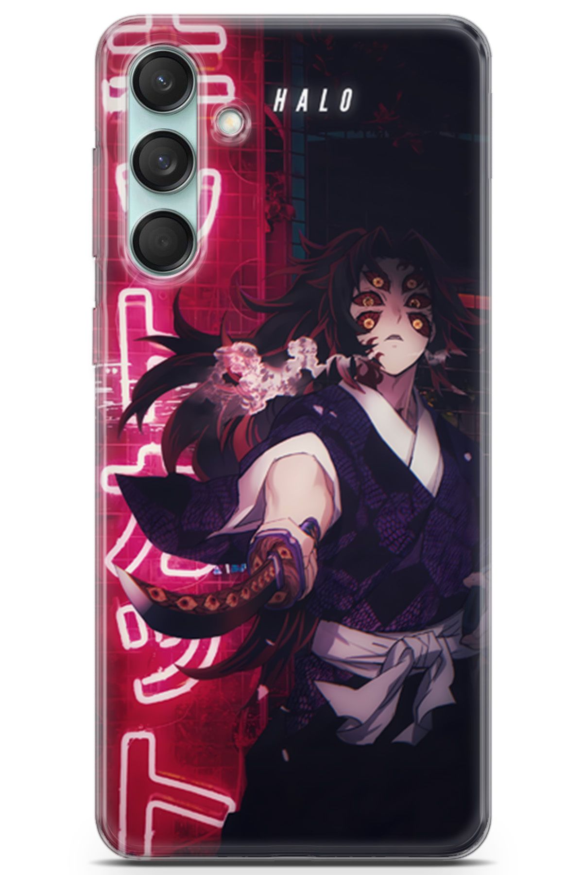 Kordilya Samsung Galaxy M55 uyumlu Manga 27 Koruyucu Kokushibou Demon