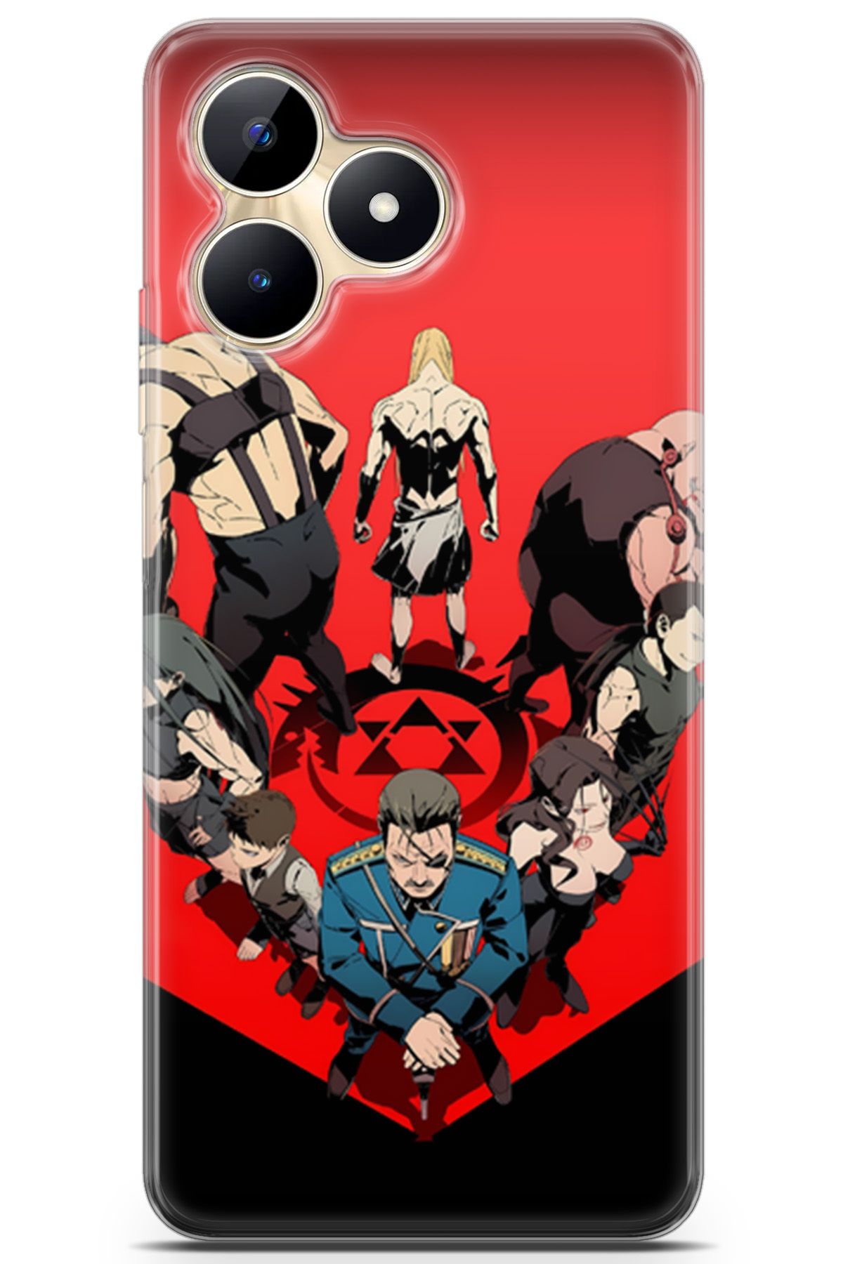 Kordilya Realme C53 uyumlu Manga 11 Baskılı Telefon Kabı Fullmetal Alchemist