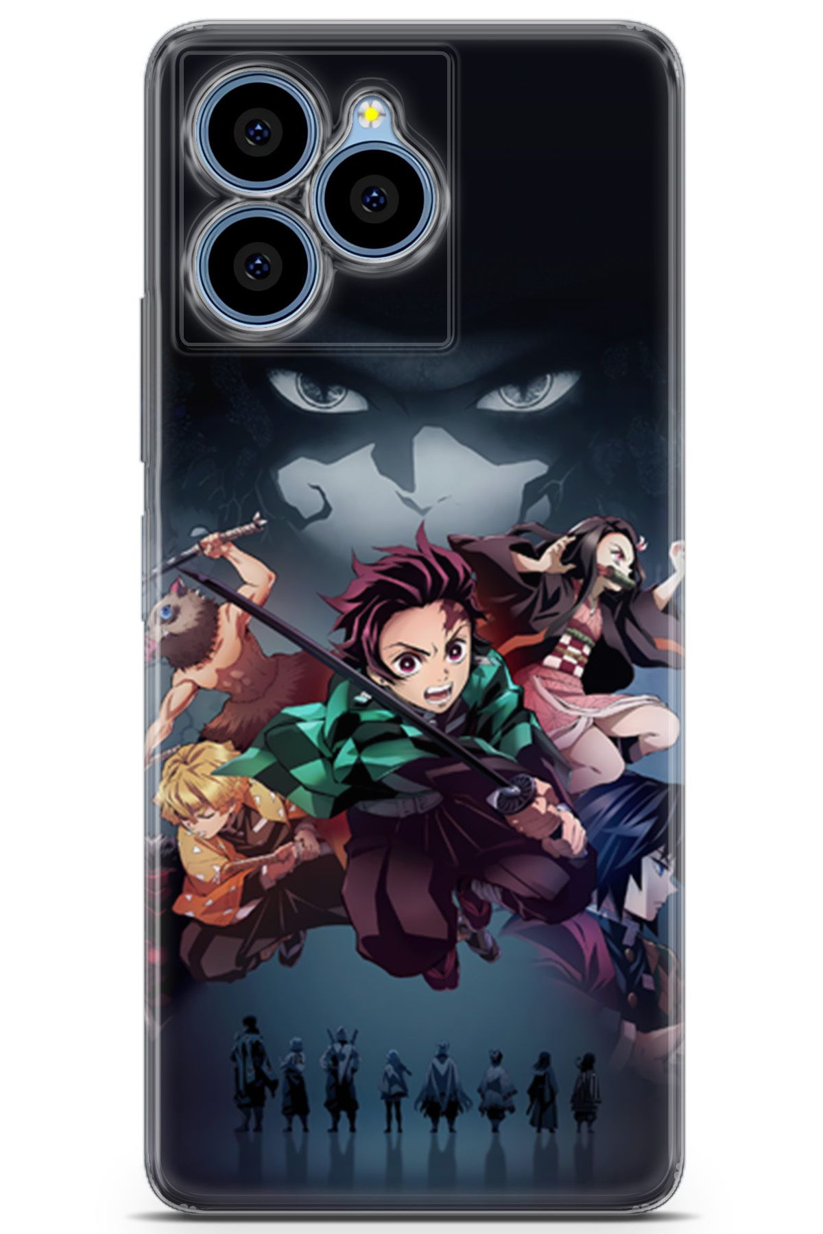 Uvilda Omix X6 uyumlu Anime 6 Baskılı Kapak Demon Slayer II