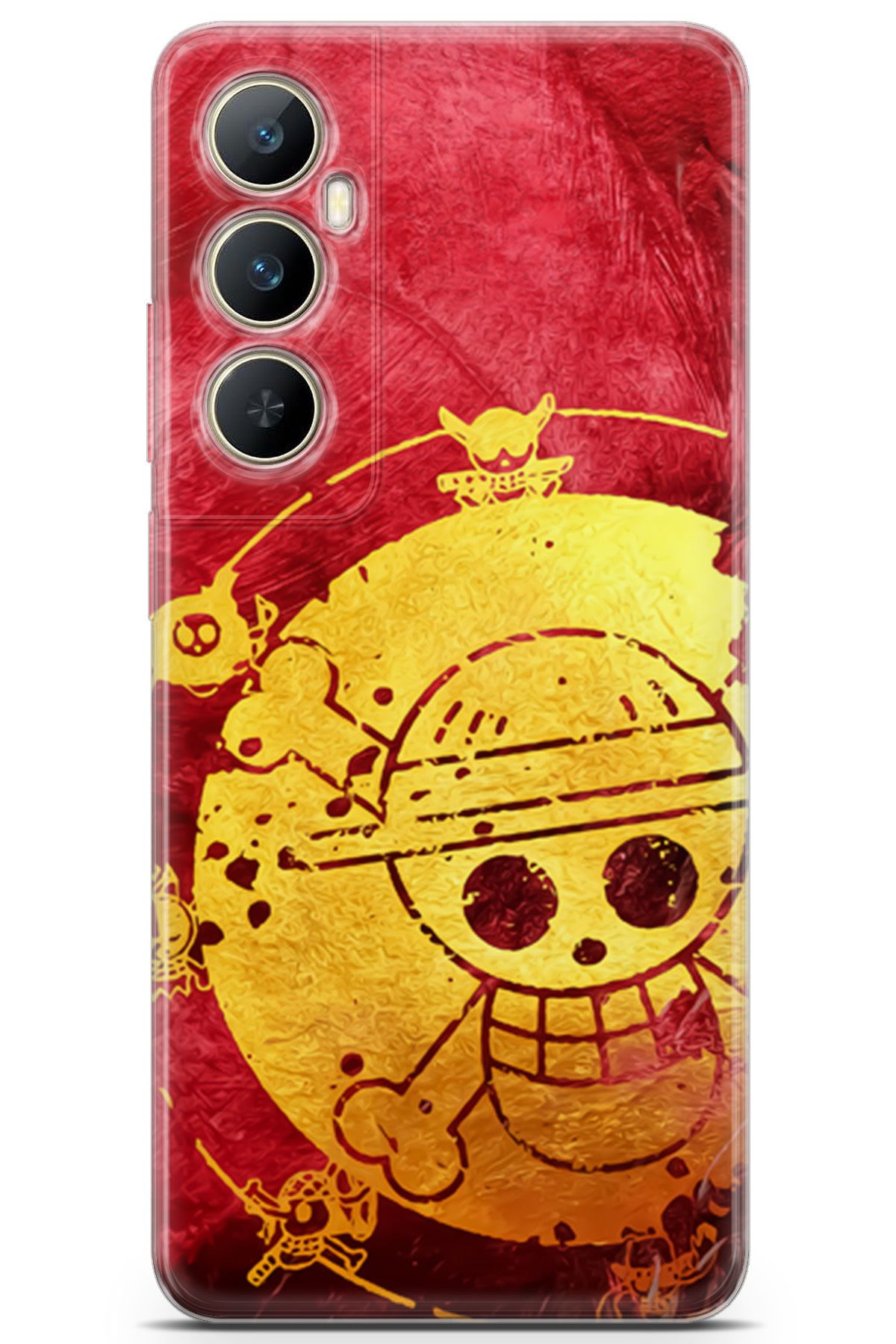 Kordilya Realme C65 4G uyumlu Manga 36 UV Lans One Piece Logo