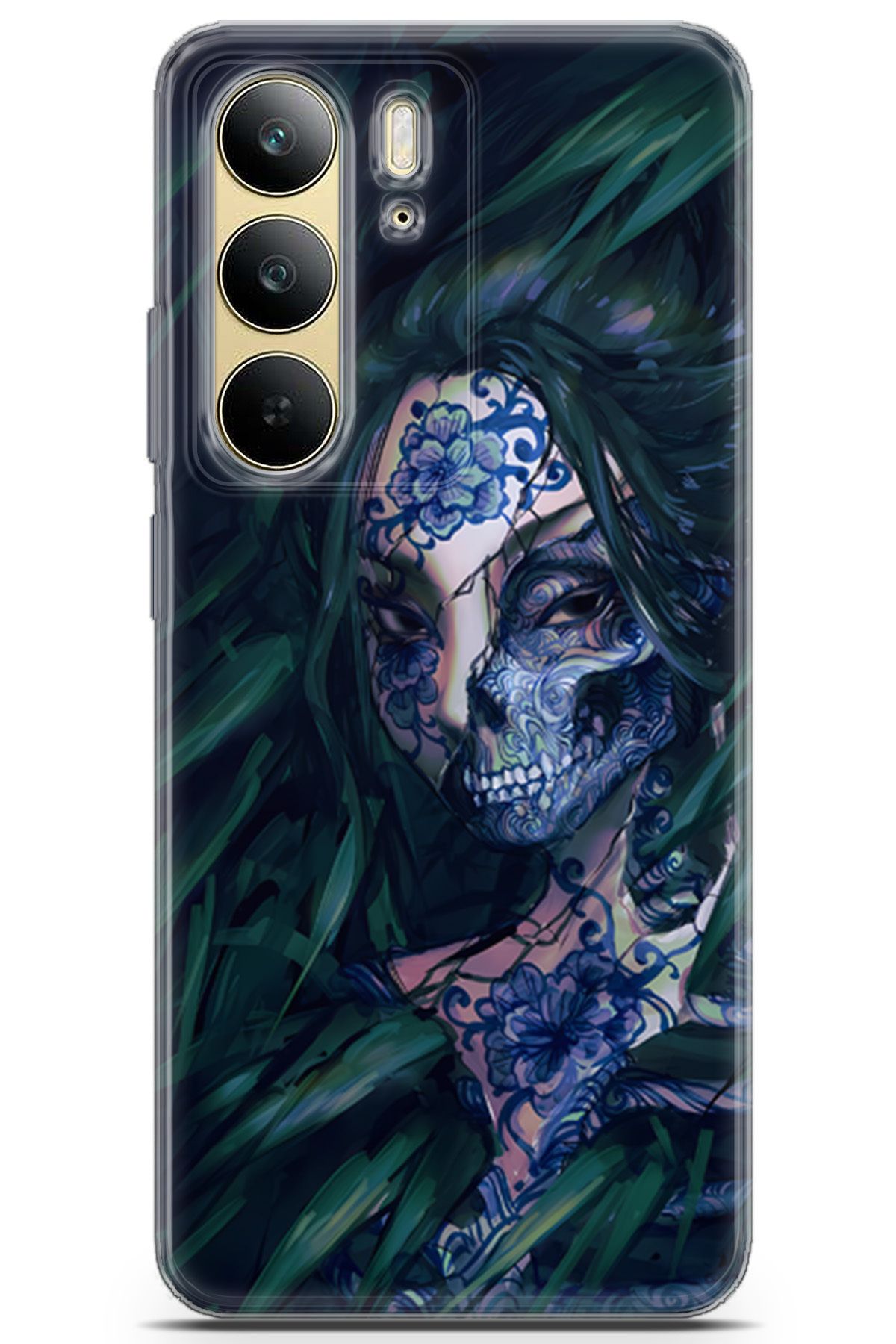 Uvilda Realme C75 uyumlu Girls 10 Arka Kapak Zümrüt Yeşil