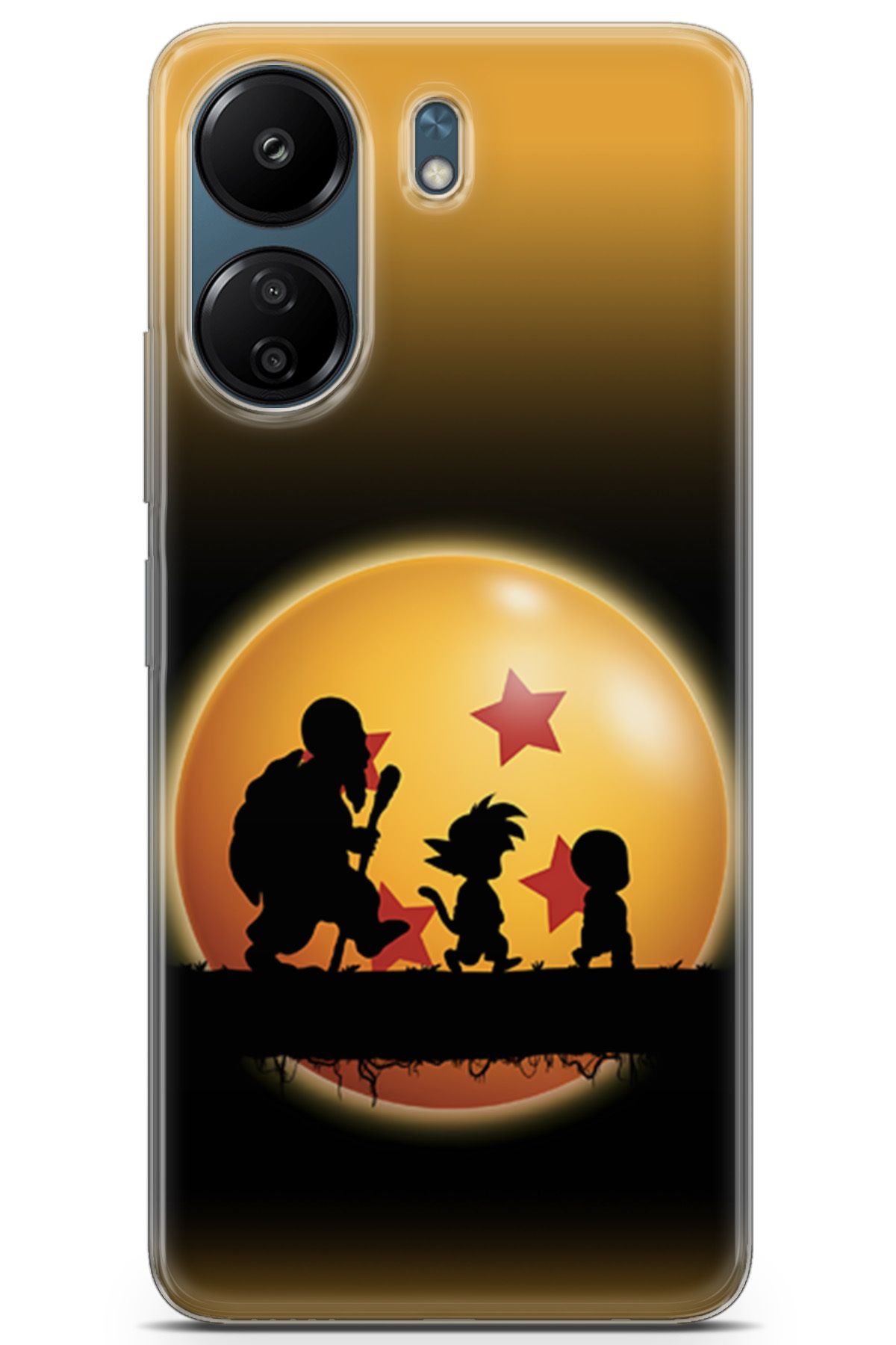 Uvilda Xiaomi Redmi 13C uyumlu Anime 40 Baskılı Kapak Dragon Ball Yıldız