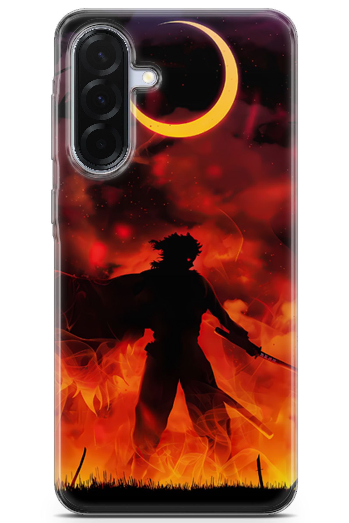 Kordilya Samsung Galaxy A36 uyumlu Manga 8 UV Tasarım Rengoku Demon Slayer
