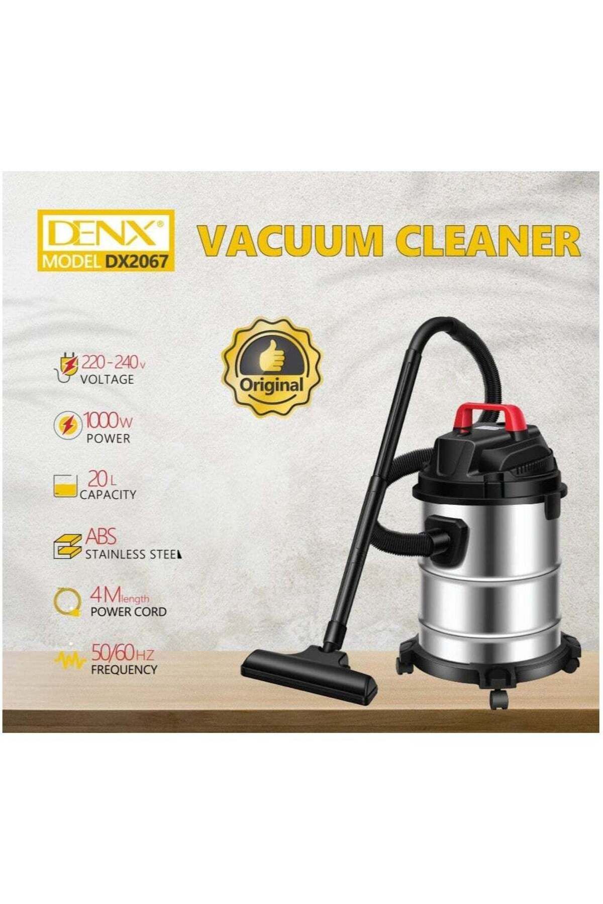 Denx-DX2067 Multi-Purpose Vacuum Cleaner 1000W Power for Cleaning Dry and Wet Surfaces 2