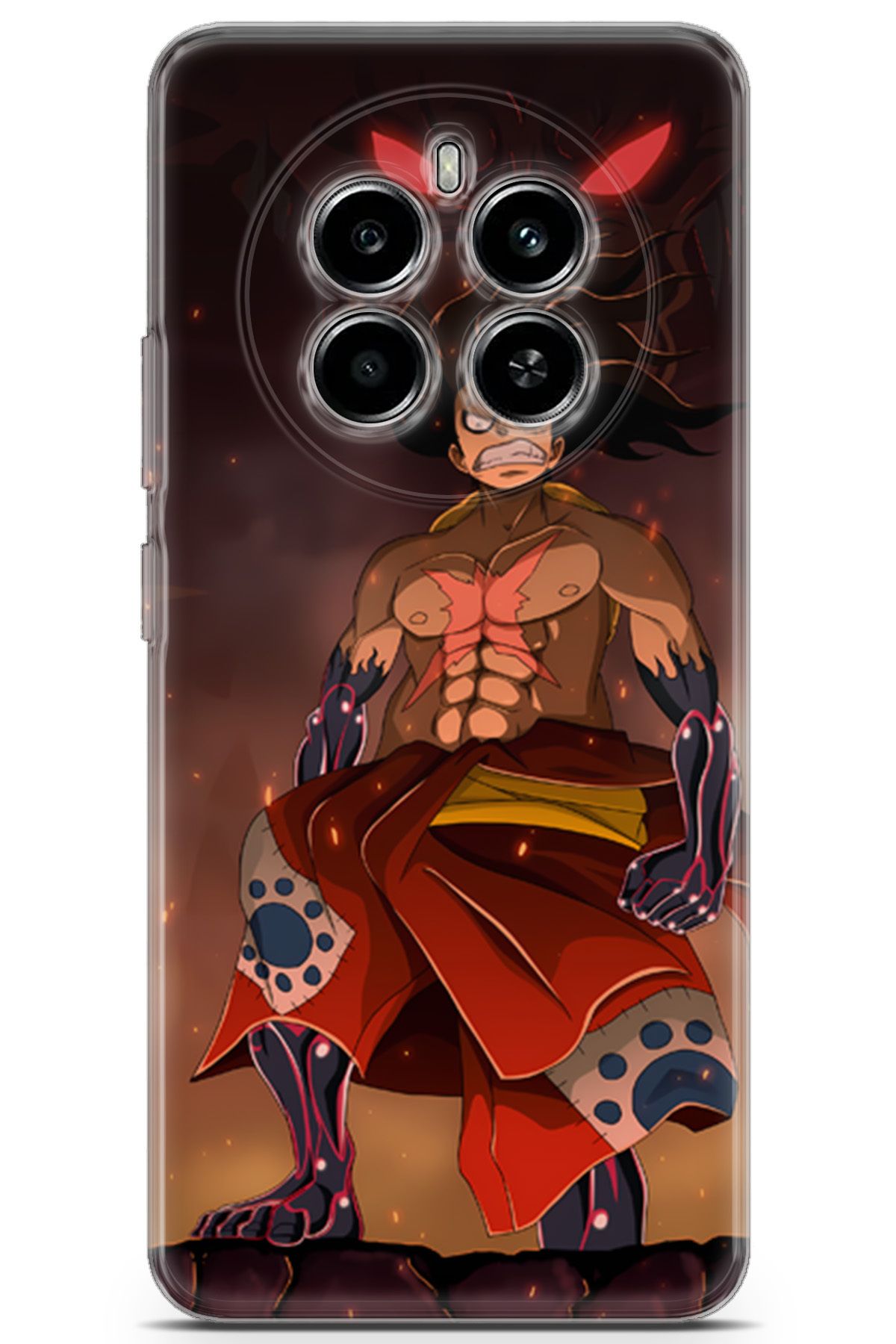 Uvilda Realme 12 4G uyumlu Anime 21 HD Kapak One Piece Luffy I