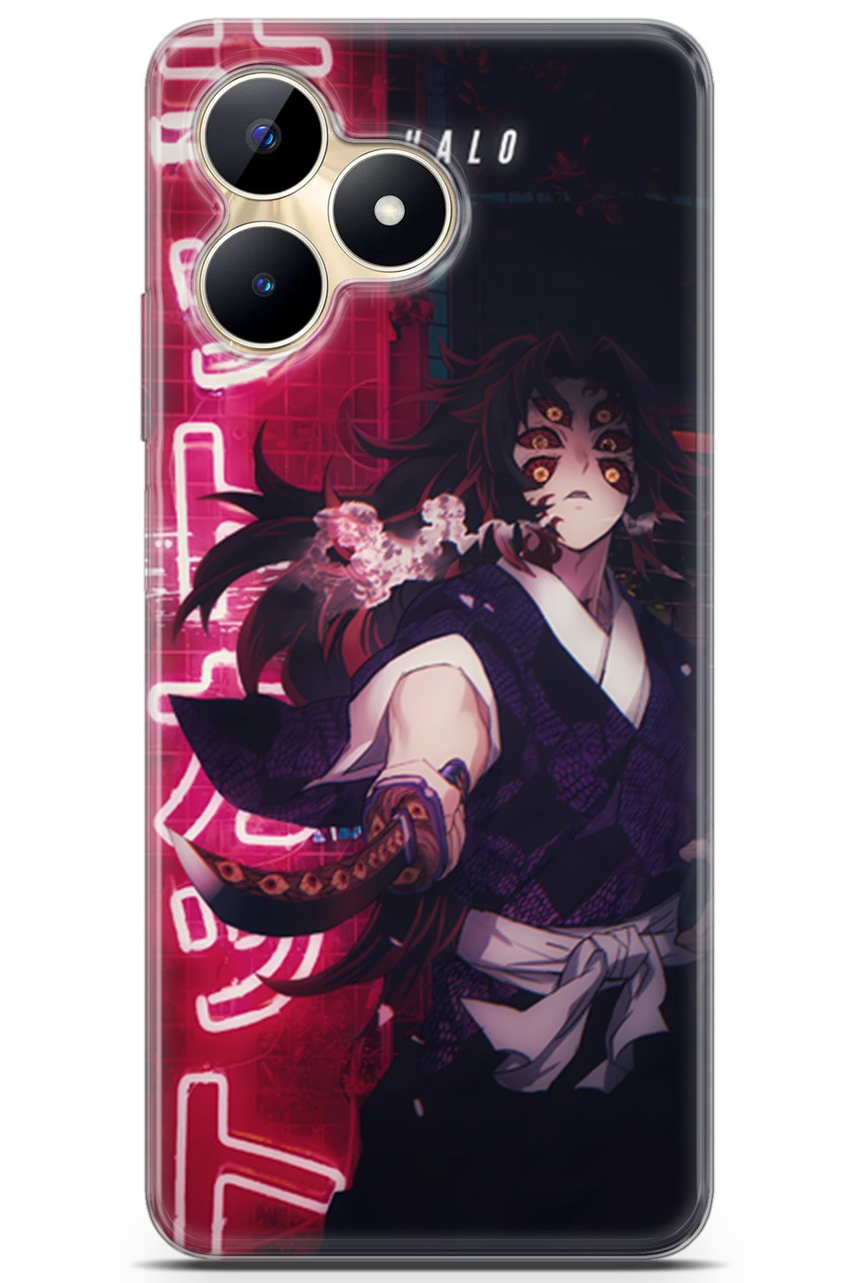 Kordilya Realme C53 uyumlu Manga 27 4K Baskı Kokushibou Demon