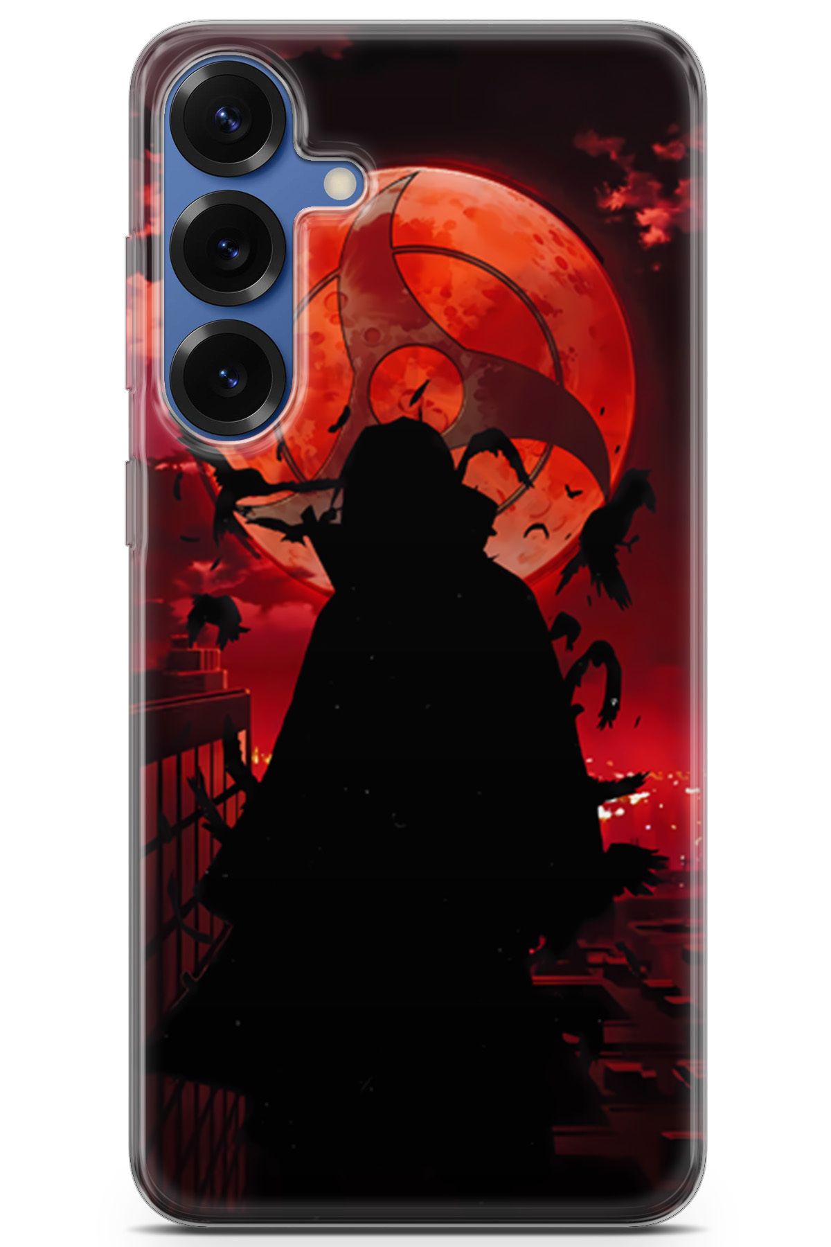 Uvilda Samsung Galaxy S25 Plus uyumlu Anime 27 Parlak Baskılı Naruto itachi Uchiha