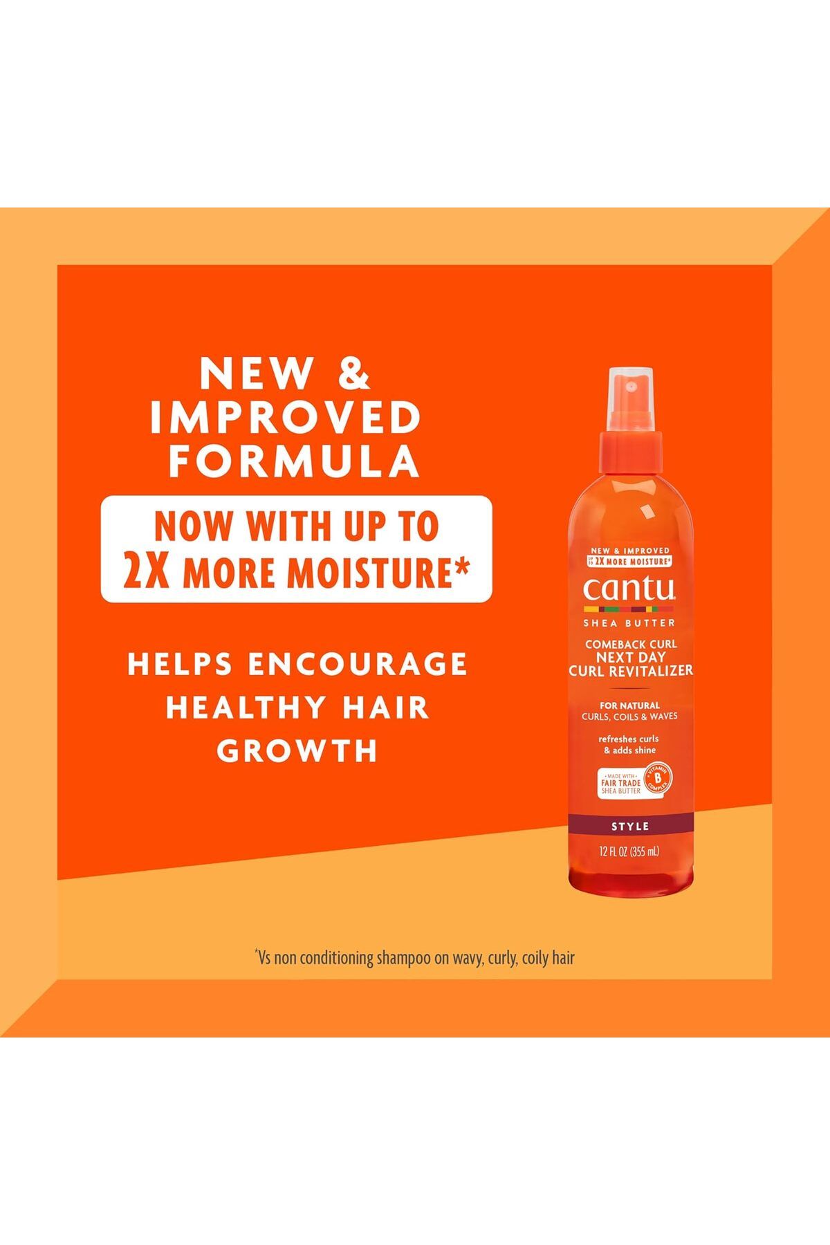 Cantu-Comeback Curl Next Day Curl Revitalizer, 12 Fluid Ounce 3