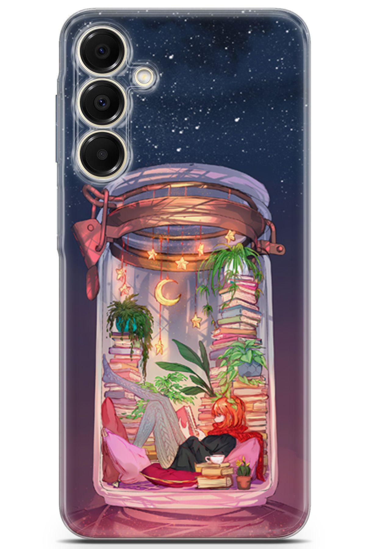 Uvilda Samsung Galaxy A16 uyumlu Girls 18 Ultra HD Yıldızlar ve Kitaplar