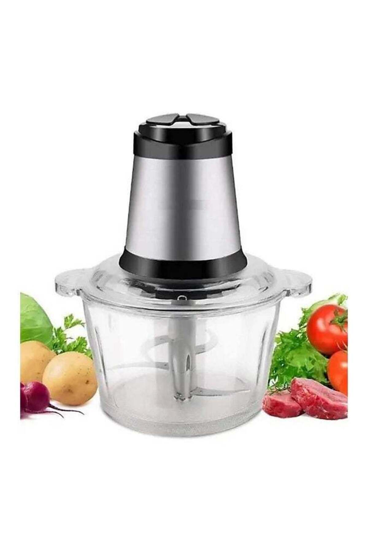 Denx-Food Processor, Chopper and Blender for Garlic, Onion, Chili Pepper, Vegetables and Nuts 300 Watt 2