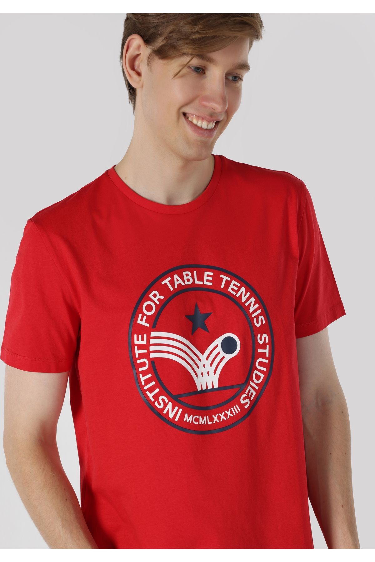 Colin's-Red Regular Fit Crew Neck Men's Short Sleeve T-Shirt 5